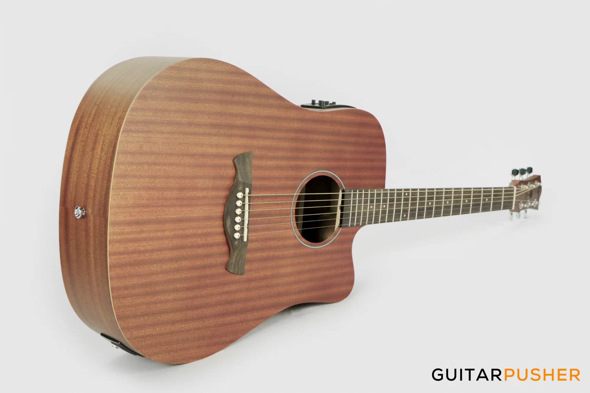 Tagima Kansas Mahogany Dreadnought Cutaway Acoustic-Electric Guitar - Natural - Image 12