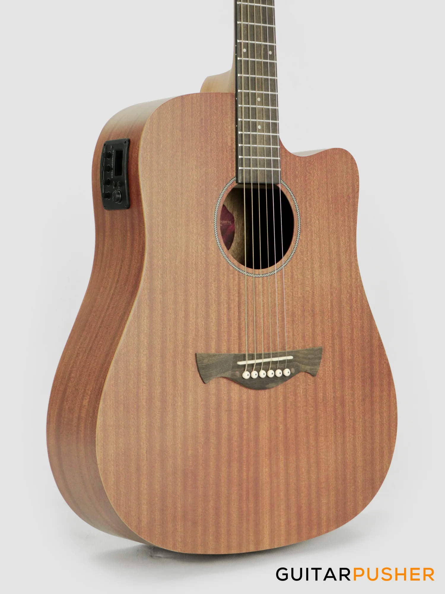 Tagima Kansas Mahogany Dreadnought Cutaway Acoustic-Electric Guitar - Natural - Image 4