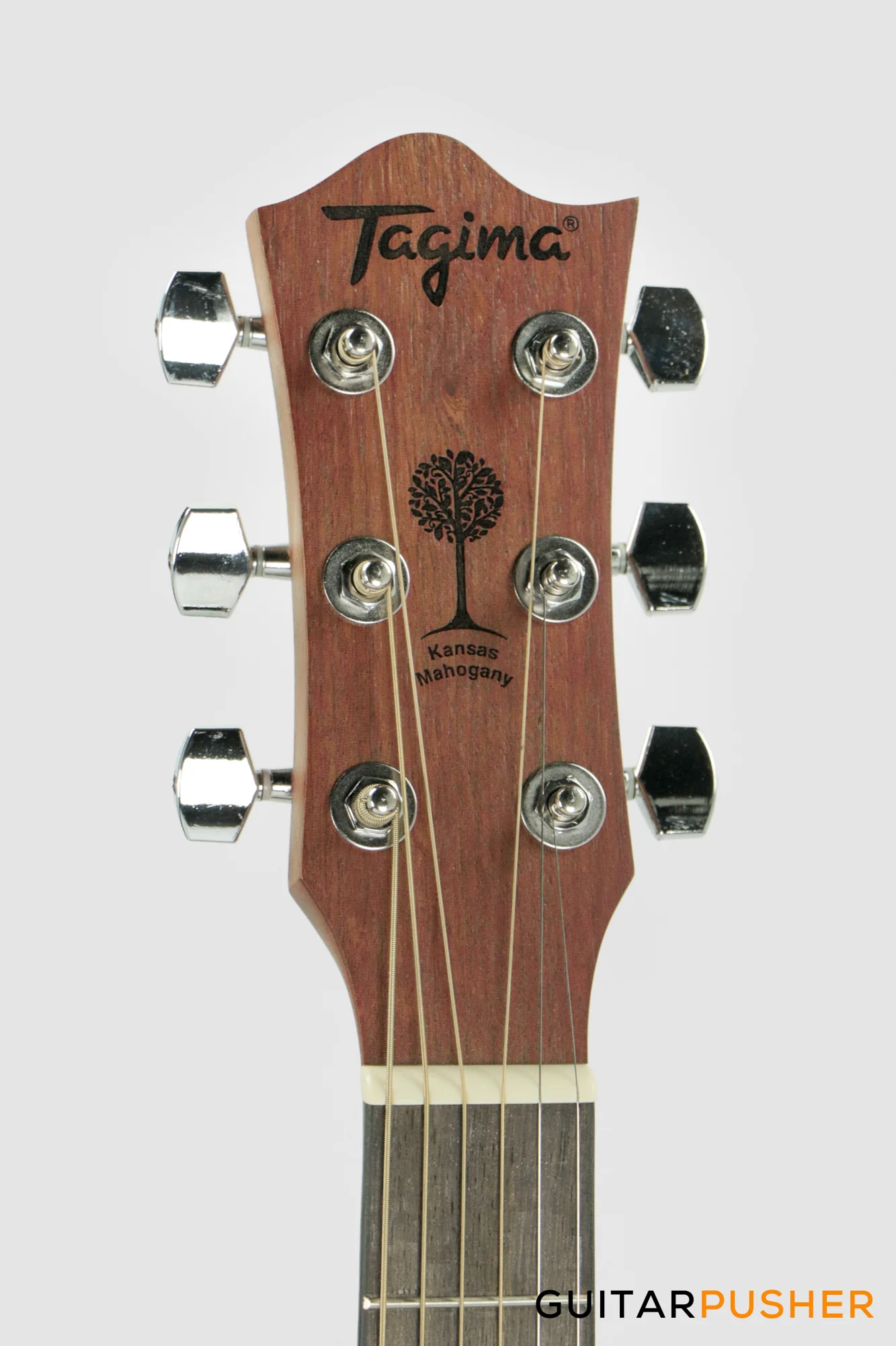 Tagima Kansas Mahogany Dreadnought Cutaway Acoustic-Electric Guitar - Natural - Image 5