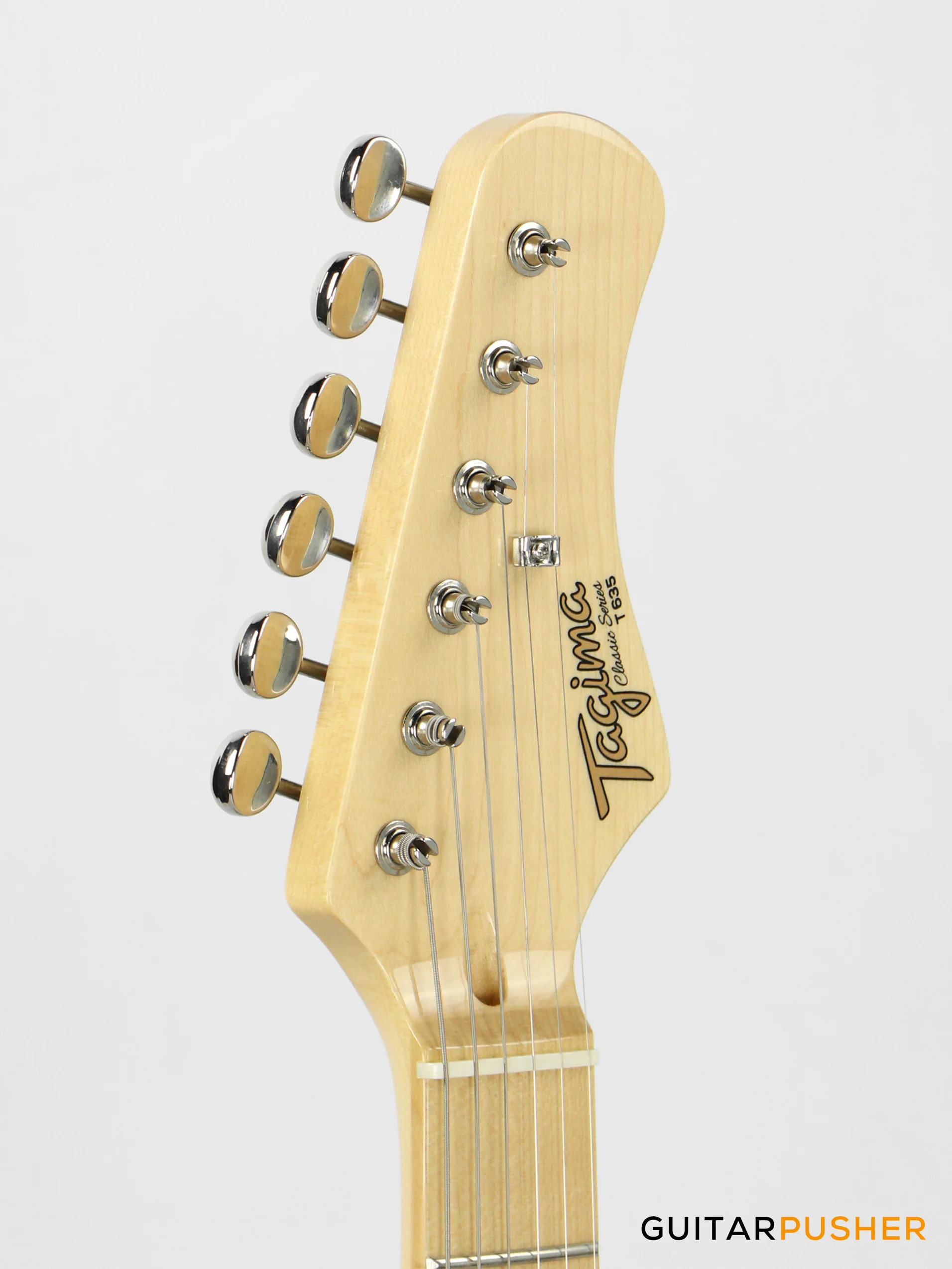 Tagima New T-635 Classic Series S Style Electric Guitar - Black (Maple Fingerboard/Tortoise Shell Pickguard) - Image 5