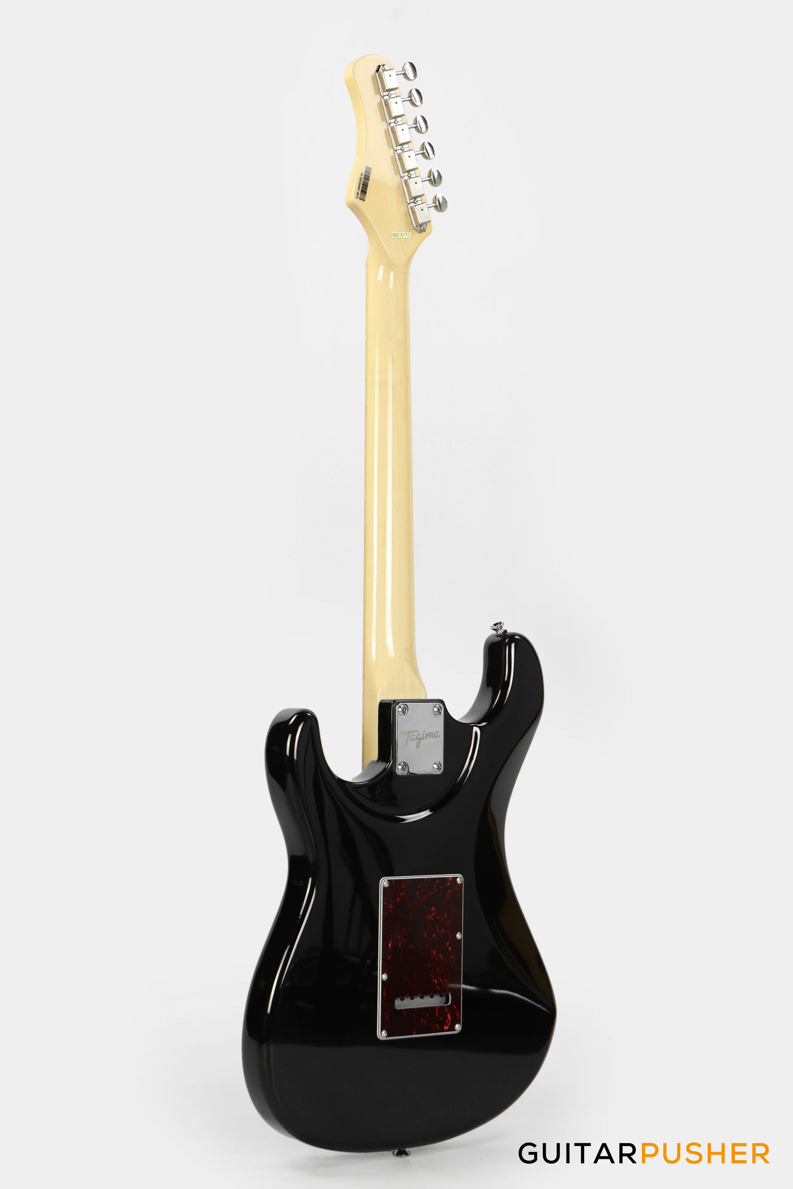 Tagima New T-635 Classic Series S Style Electric Guitar - Black (Maple Fingerboard/Tortoise Shell Pickguard) - Image 6