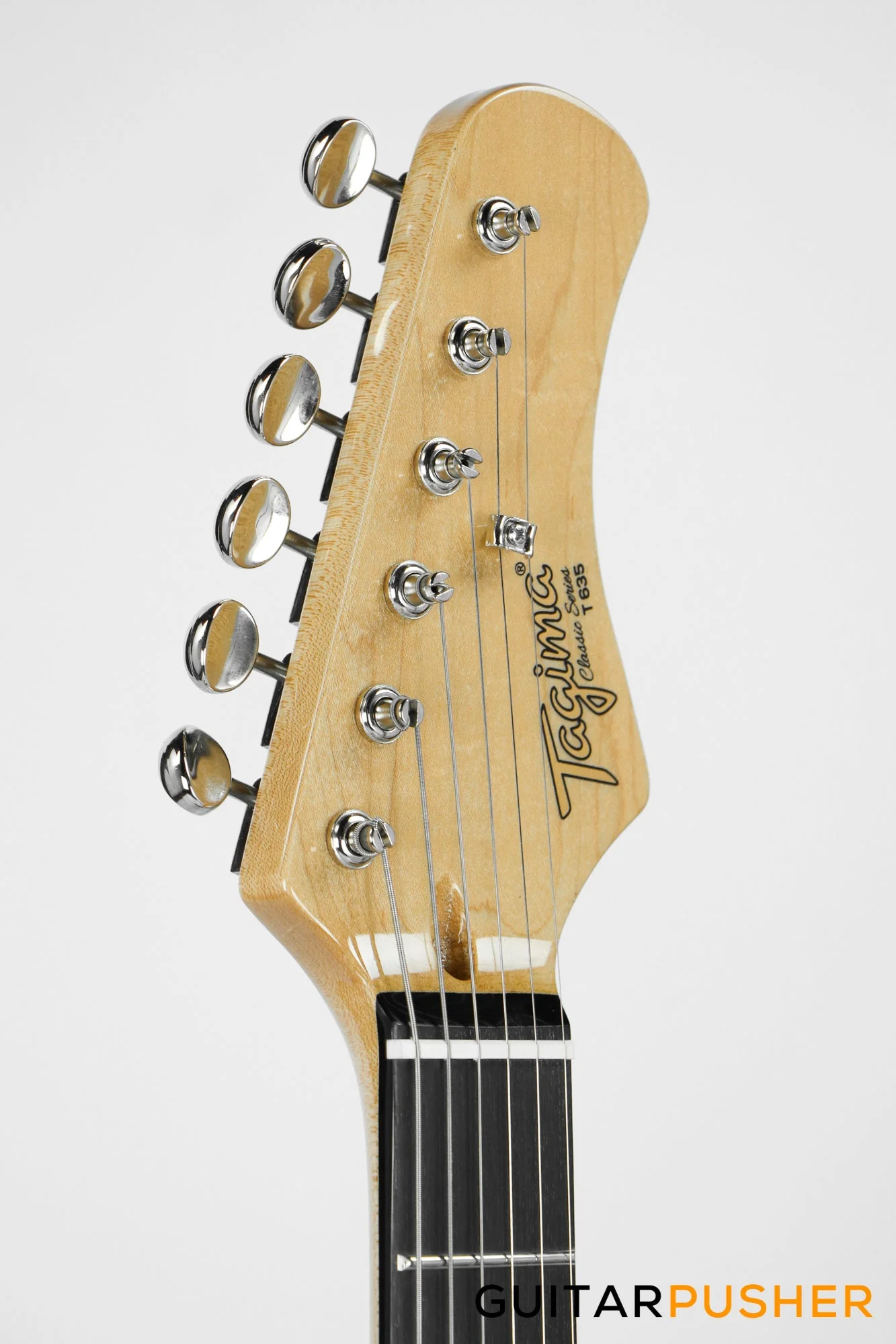 Tagima New T-635 Classic Series S Style Electric Guitar - Black (Rosewood Fingerboard/Tortoise Shell Pickguard) - Image 7