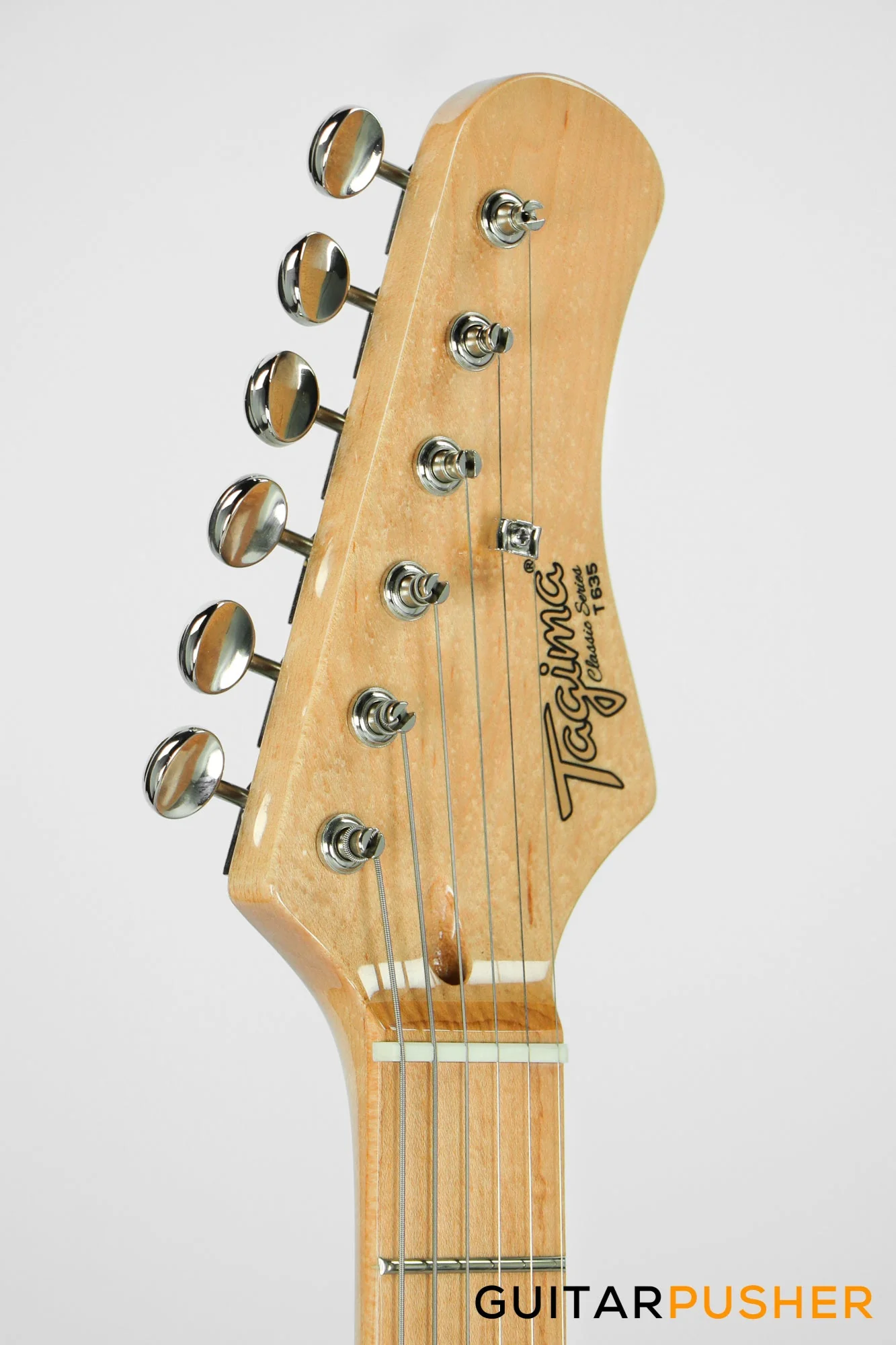 Tagima New T-635 Classic Series S Style Electric Guitar - Sunburst (Maple Fingerboard/Tortoise Shell Pickguard) - Image 5