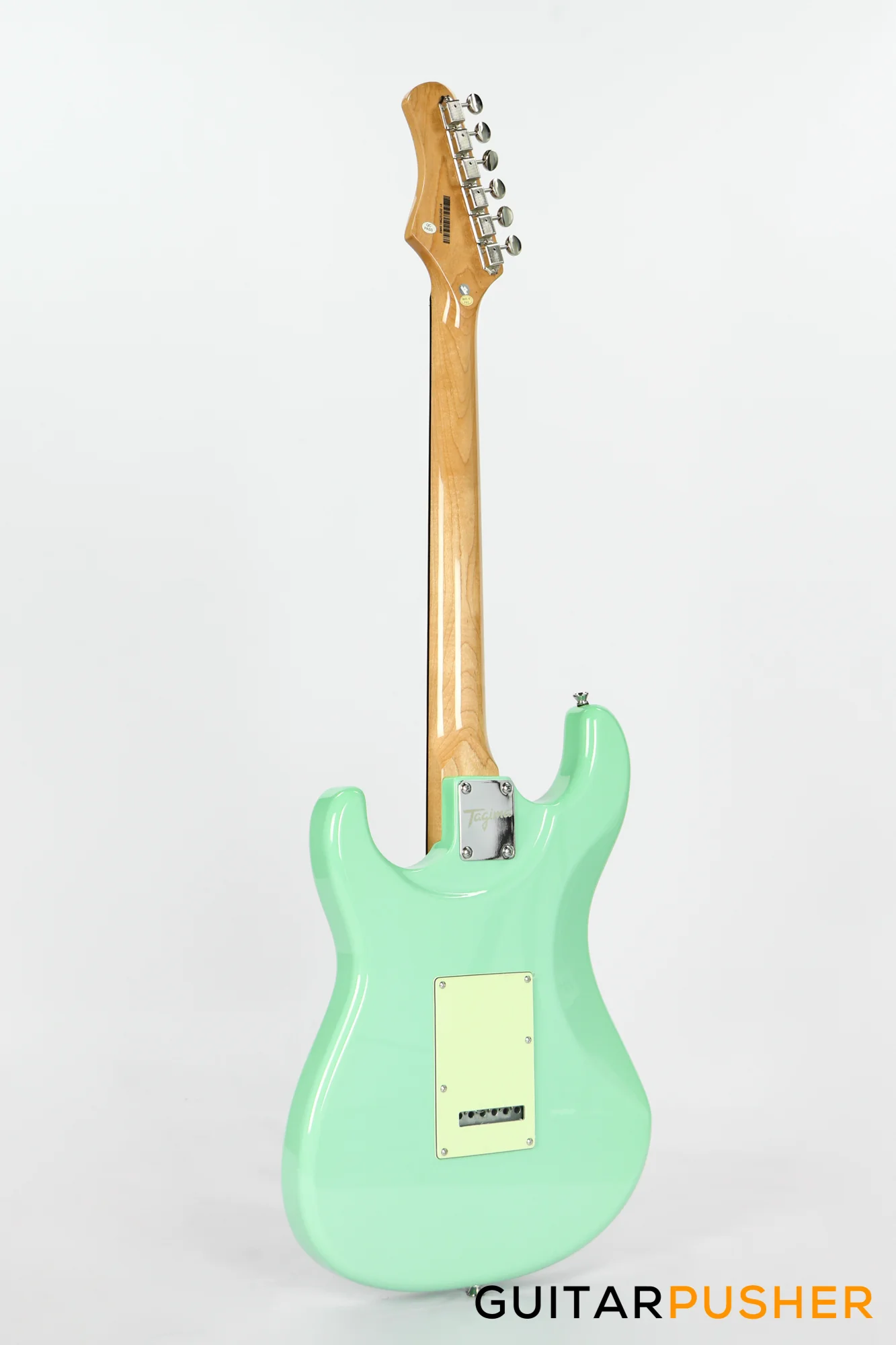 Tagima New T-635 Classic Series S Style Electric Guitar - Surf Green (Rosewood Fingerboard/Mint Green Pickguard) - Image 3