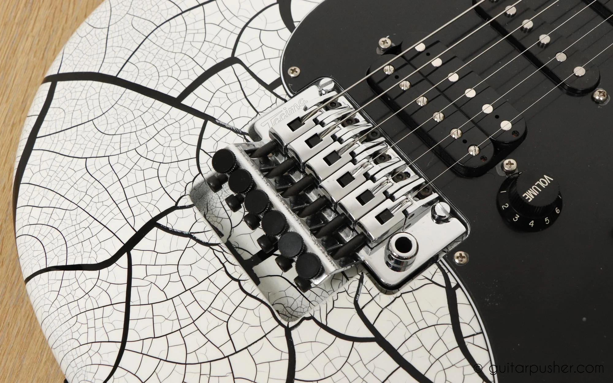 Tagima Signature Series JA-2 HSH S-Style w/ Gotoh Floyd Rose System - White Crack - Image 10