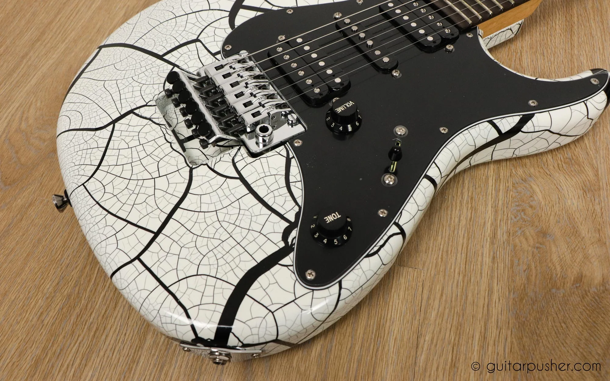 Tagima Signature Series JA-2 HSH S-Style w/ Gotoh Floyd Rose System - White Crack - Image 21