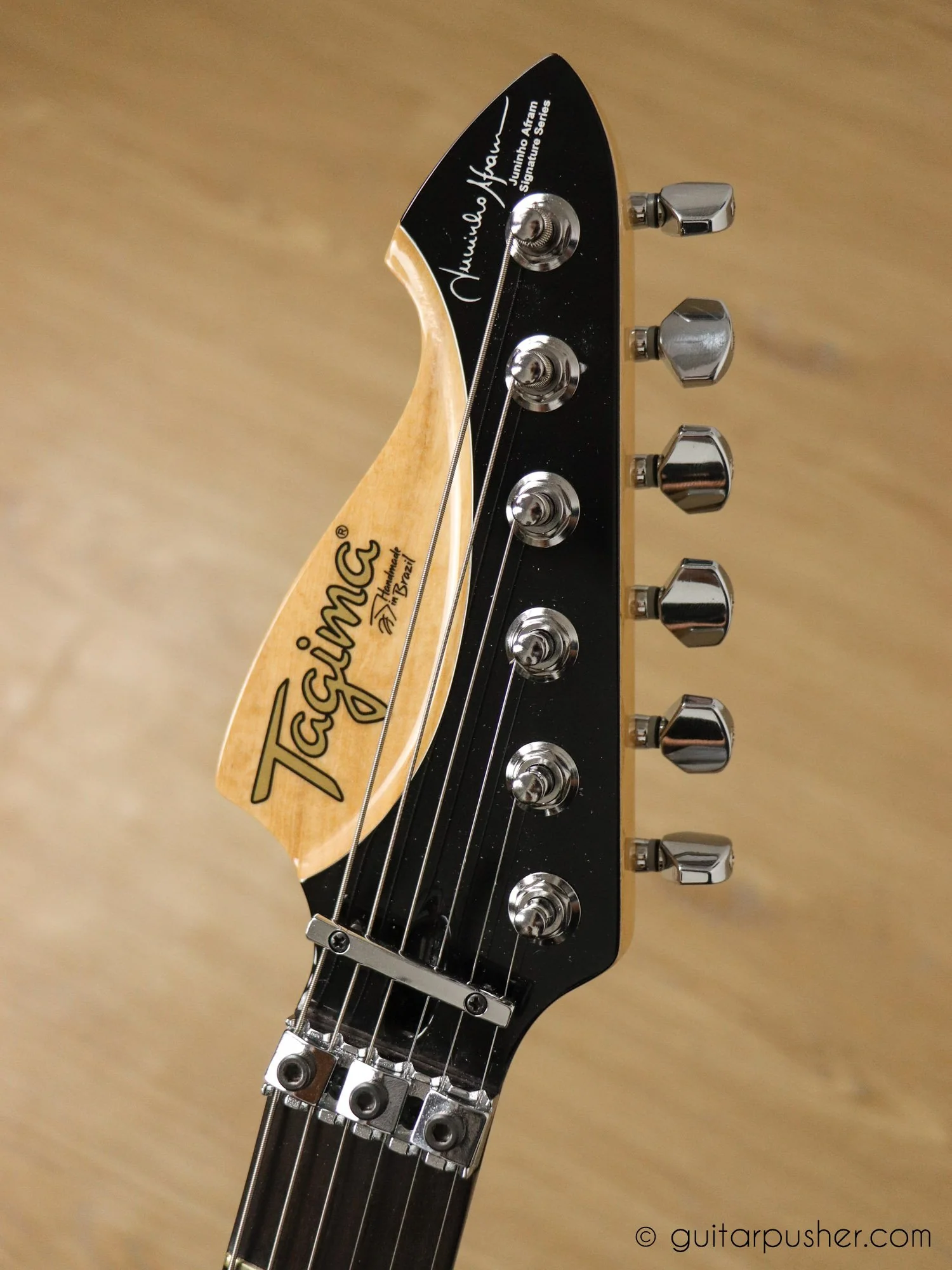 Tagima Signature Series JA-2 HSH S-Style w/ Gotoh Floyd Rose System - White Crack - Image 5
