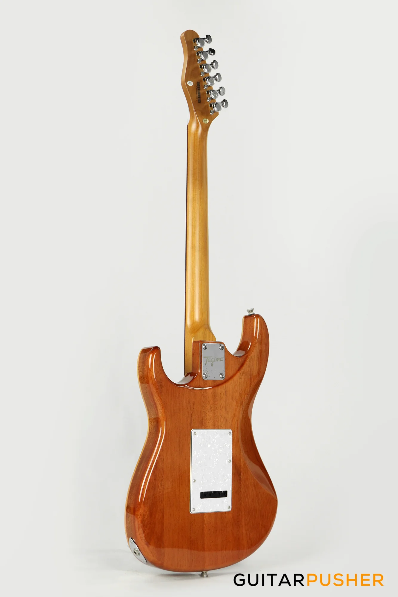 Tagima Stella DW HSS S Style Electric Guitar (Transparent Black Fade) Rosewood Fingerboard/White Pickguard - Image 6