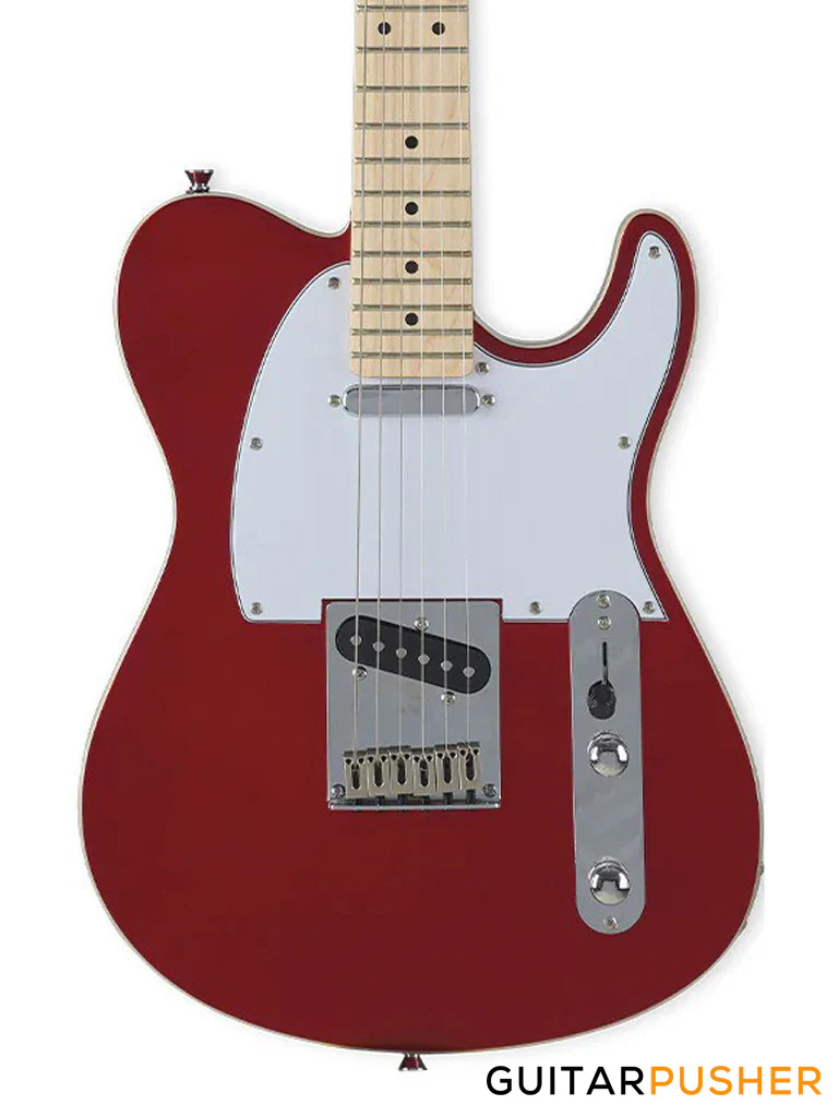 Tagima T-550 T-Style Electric Guitar (Maple Fingerboard/White Pickguard) - Candy Apple Red