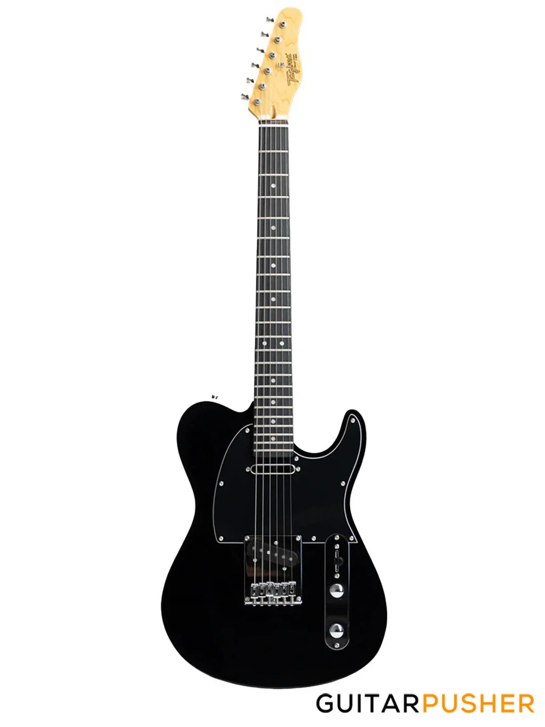 Tagima T-550 T-Style Electric Guitar (Techwood Fingerboard/Black Pickguard) - Black - Image 2