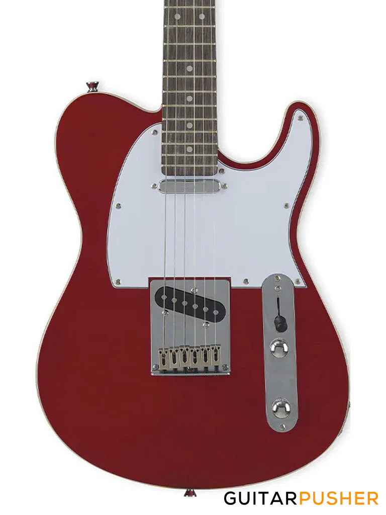 Tagima T-550 T-Style Electric Guitar (Techwood Fingerboard/White Pickguard) - Candy Apple Red