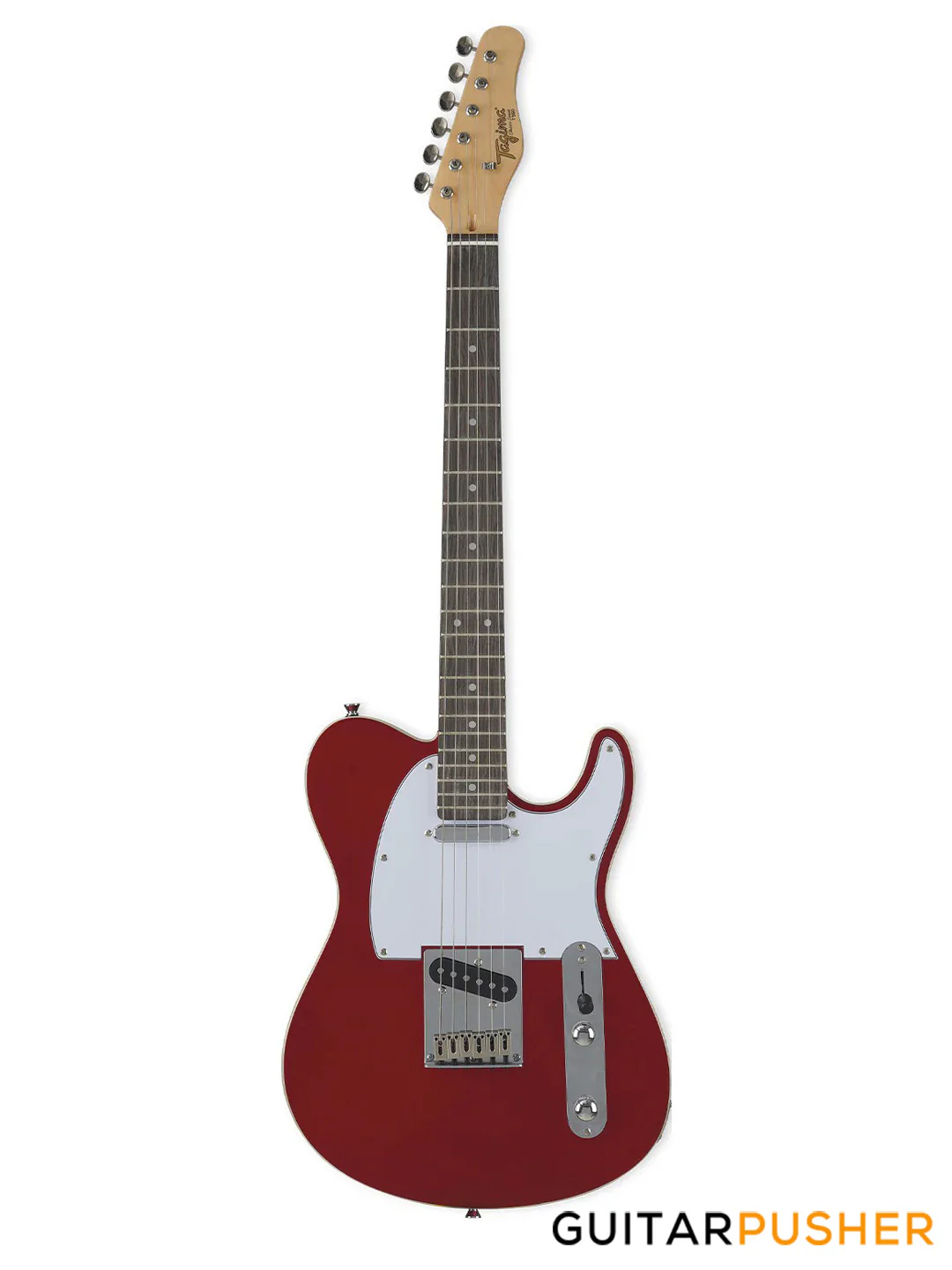 Tagima T-550 T-Style Electric Guitar (Techwood Fingerboard/White Pickguard) - Candy Apple Red - Image 2