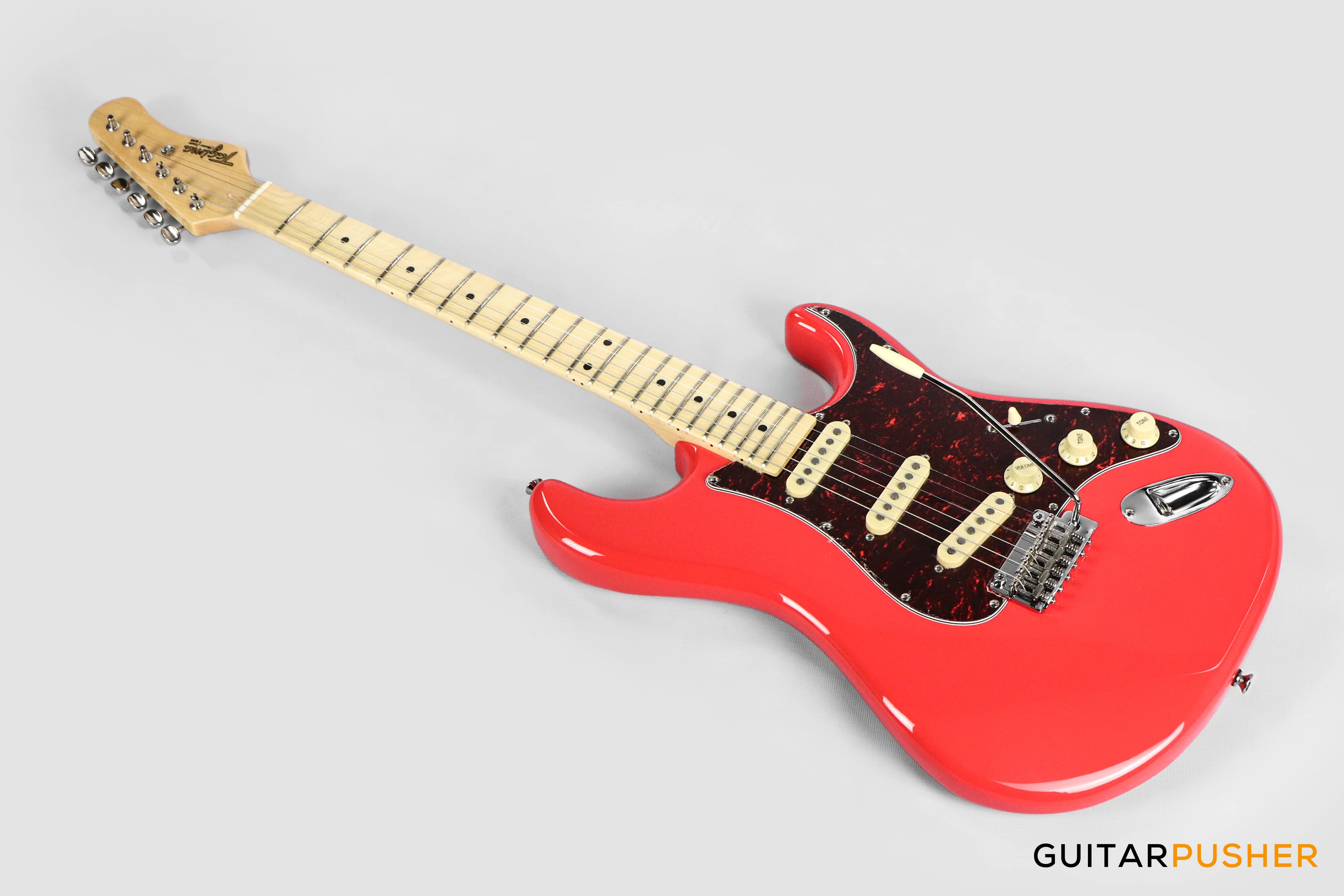 Tagima T-635 Stratocaster - Fiesta Red (Maple Fingerboard / Tortoise Pickguard) - Image 2