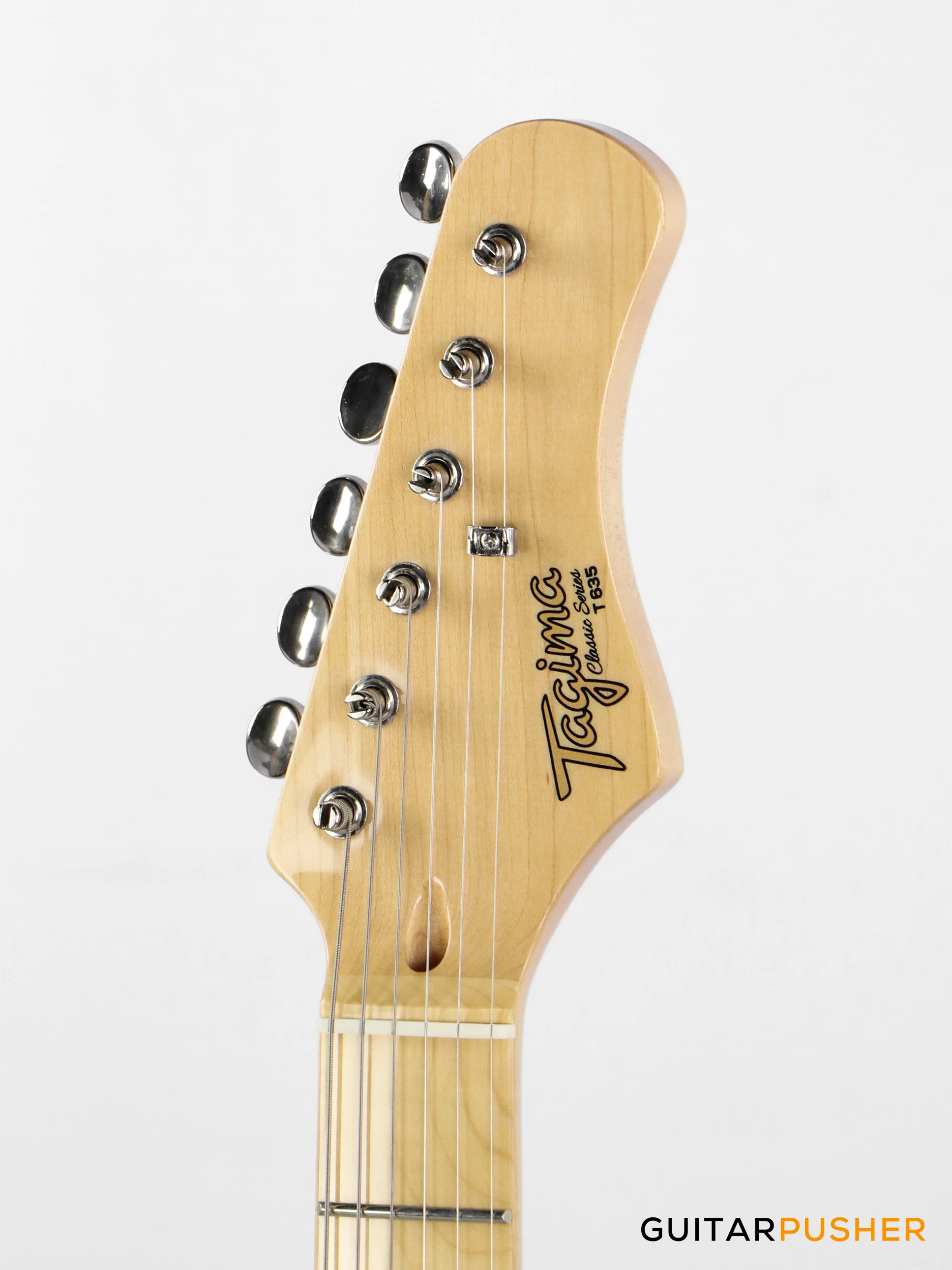 Tagima T-635 Stratocaster - Fiesta Red (Maple Fingerboard / Tortoise Pickguard) - Image 4