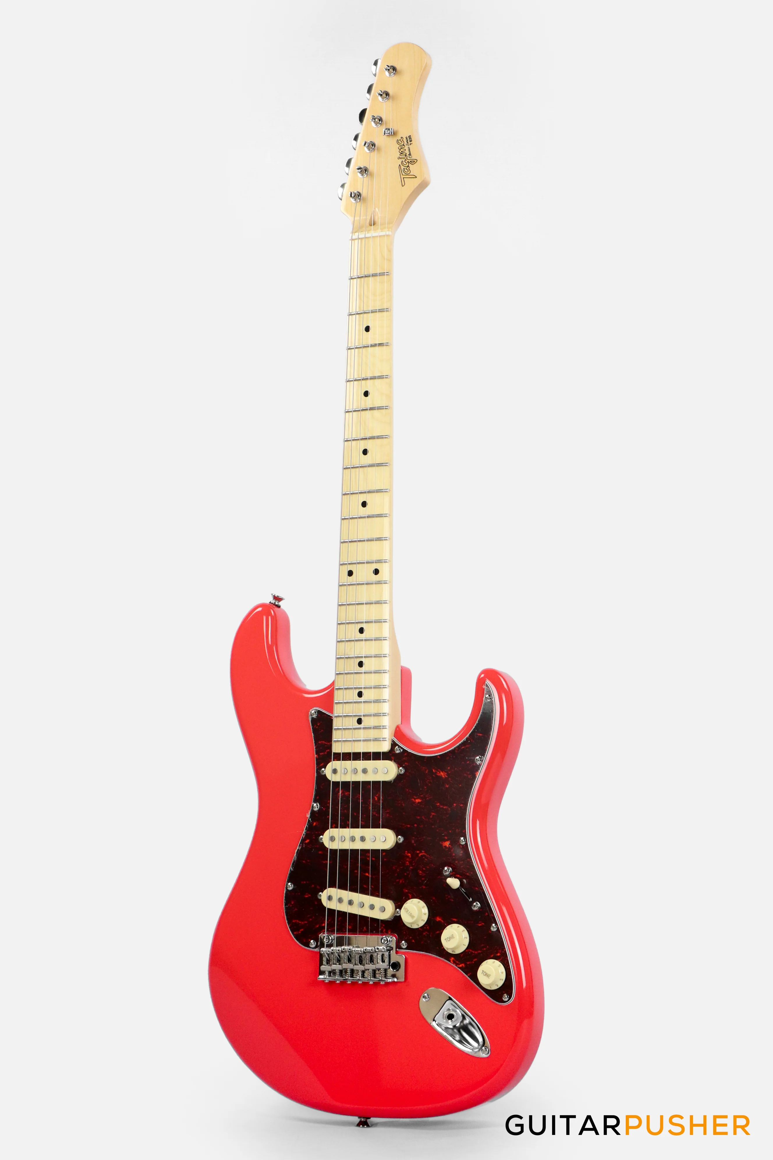 Tagima T-635 Stratocaster - Fiesta Red (Maple Fingerboard / Tortoise Pickguard) - Image 7