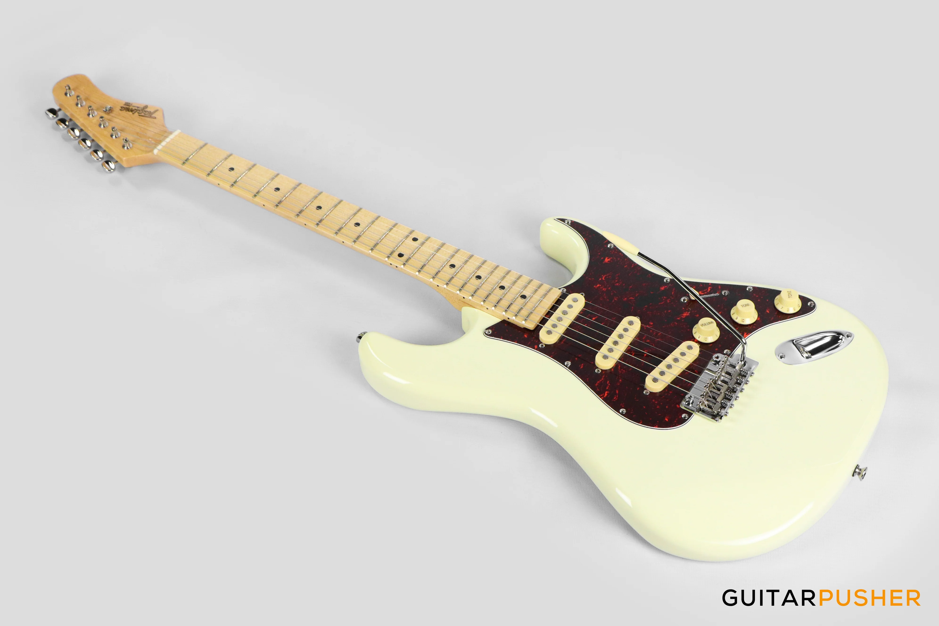 Tagima T-635 Stratocaster - Olympic White (Maple Fingerboard /Tortoise Pickguard) - Image 11