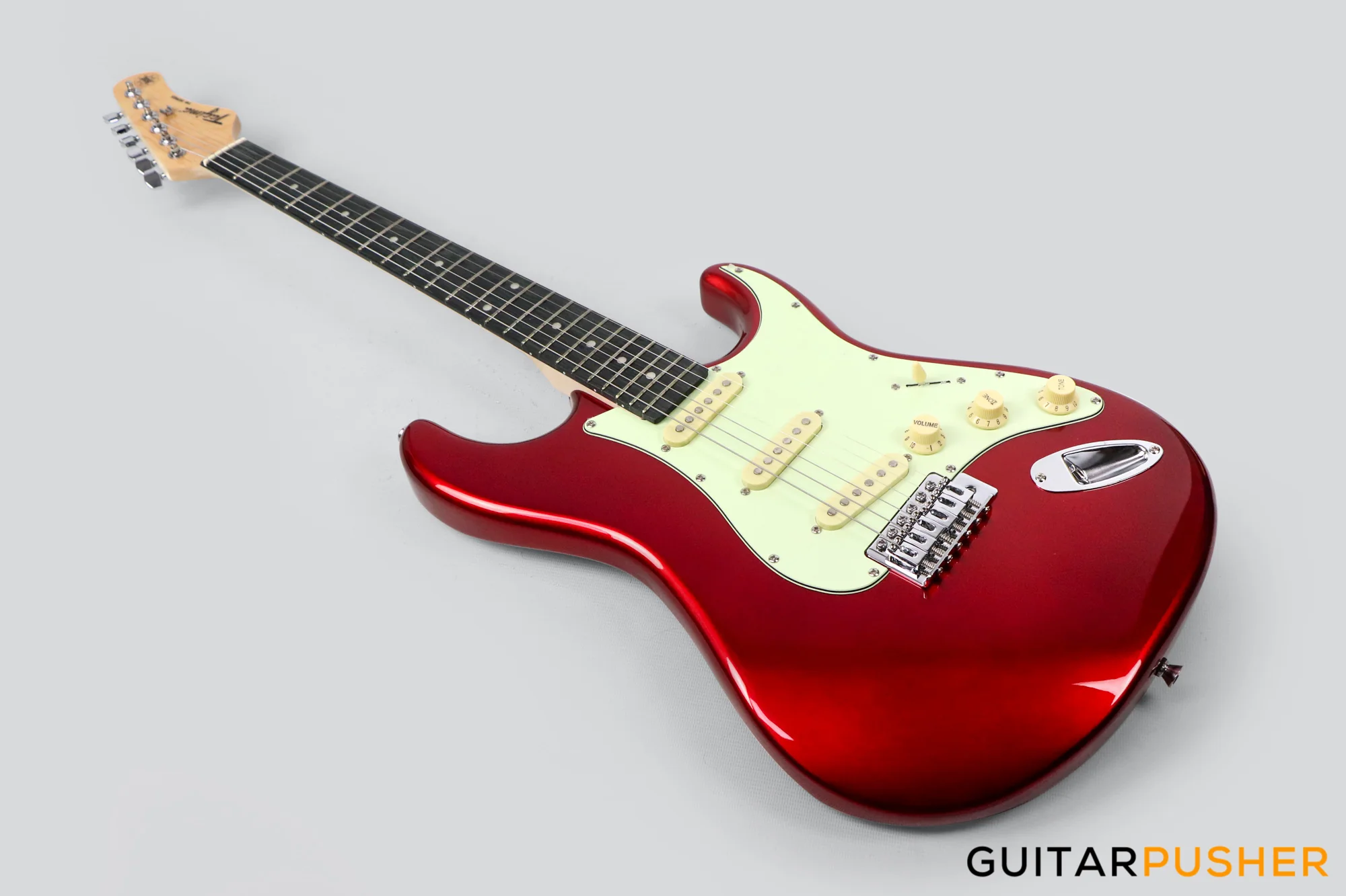 Tagima TG-500 S-Style Woodstock Series - Candy Apple Red - Image 6