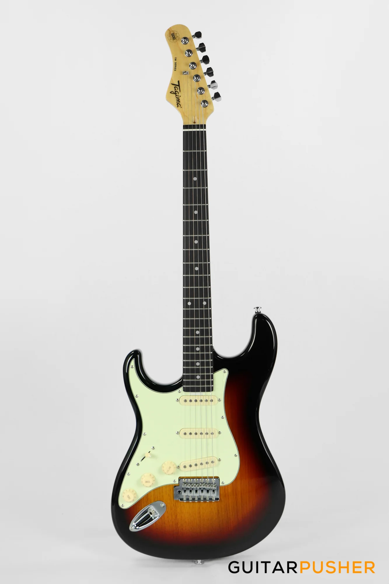 Tagima TG-500 S-Style Woodstock Series LEFT HAND - Sunburst - Image 3