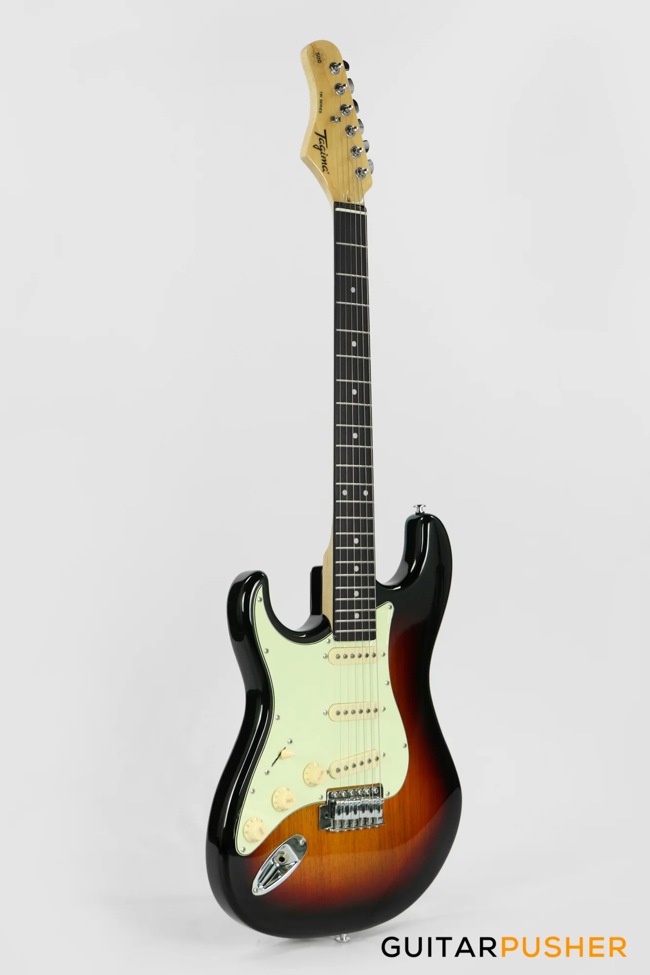 Tagima TG-500 S-Style Woodstock Series LEFT HAND - Sunburst - Image 4