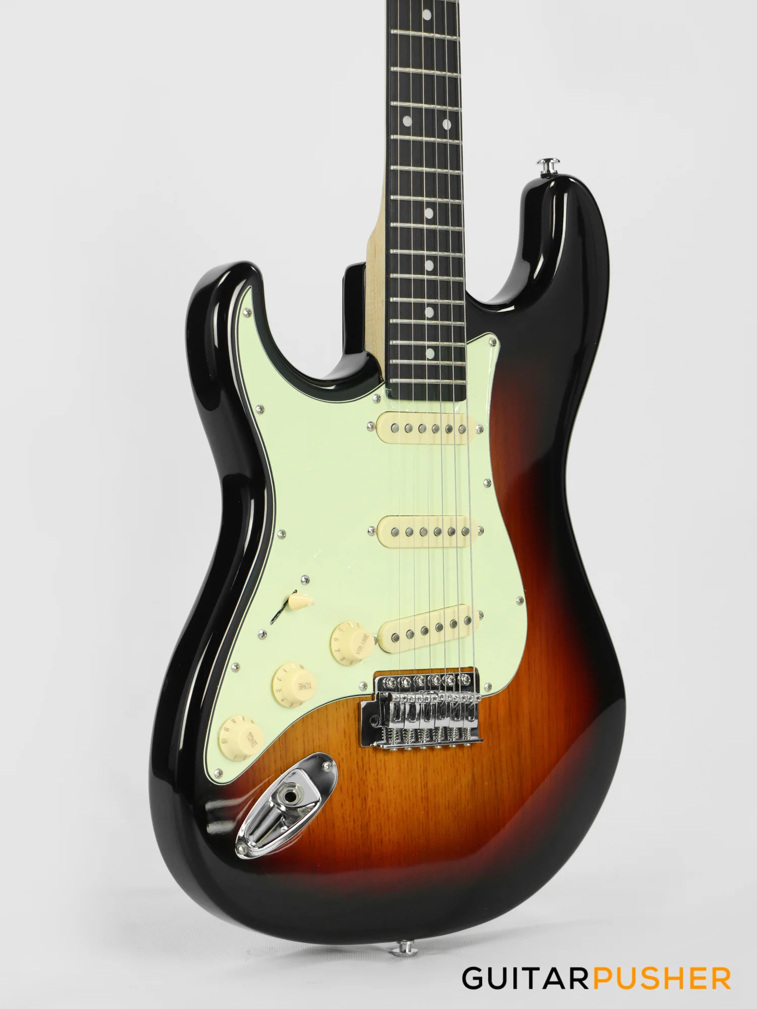 Tagima TG-500 S-Style Woodstock Series LEFT HAND - Sunburst - Image 5