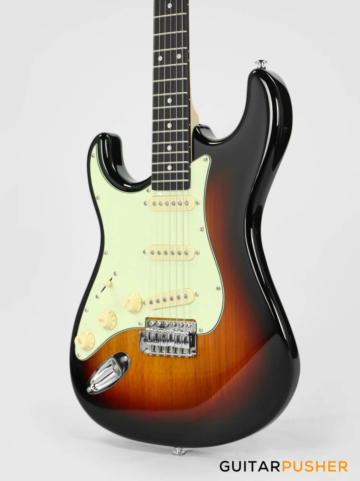 Tagima TG-500 S-Style Woodstock Series LEFT HAND - Sunburst - Image 7