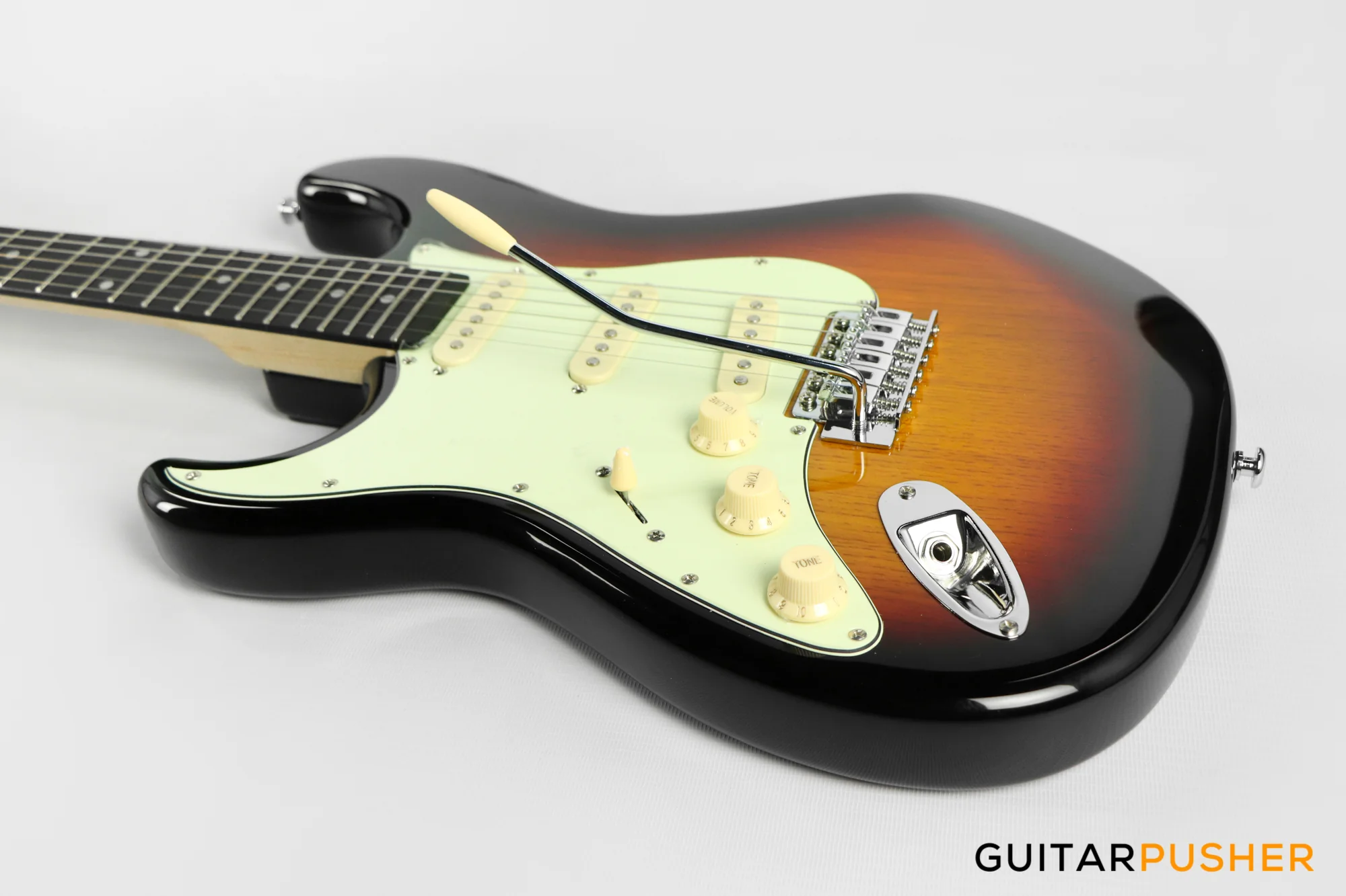 Tagima TG-500 S-Style Woodstock Series LEFT HAND - Sunburst - Image 9