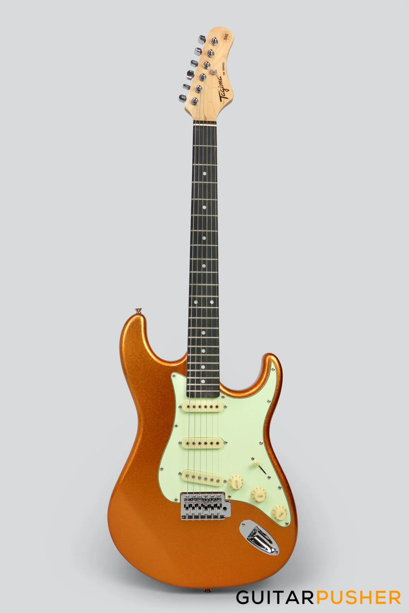 Tagima TG-500 S-Style Woodstock Series - Metallic Gold Yellow - Image 2