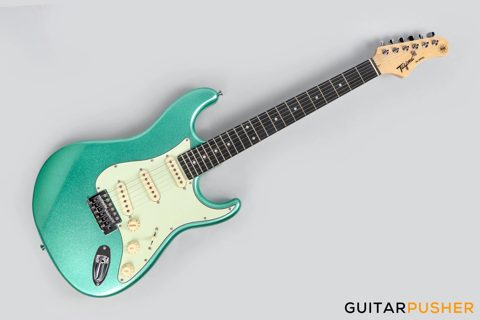 Tagima TG-500 S-Style Woodstock Series - Metallic Surf Green - Image 4