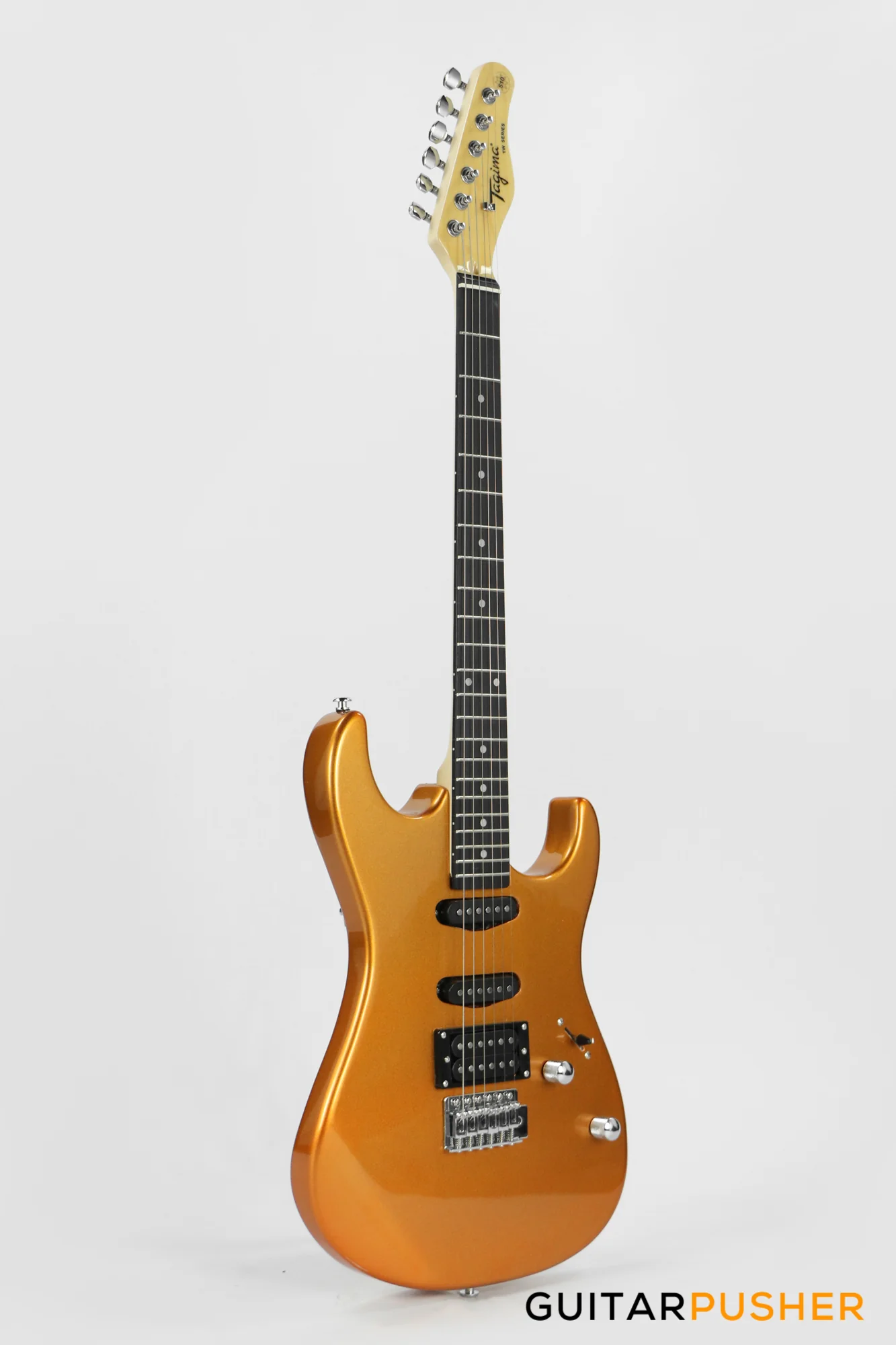 Tagima TG-510 HSS Woodstock Series - Metallic Gold Yellow - Image 3
