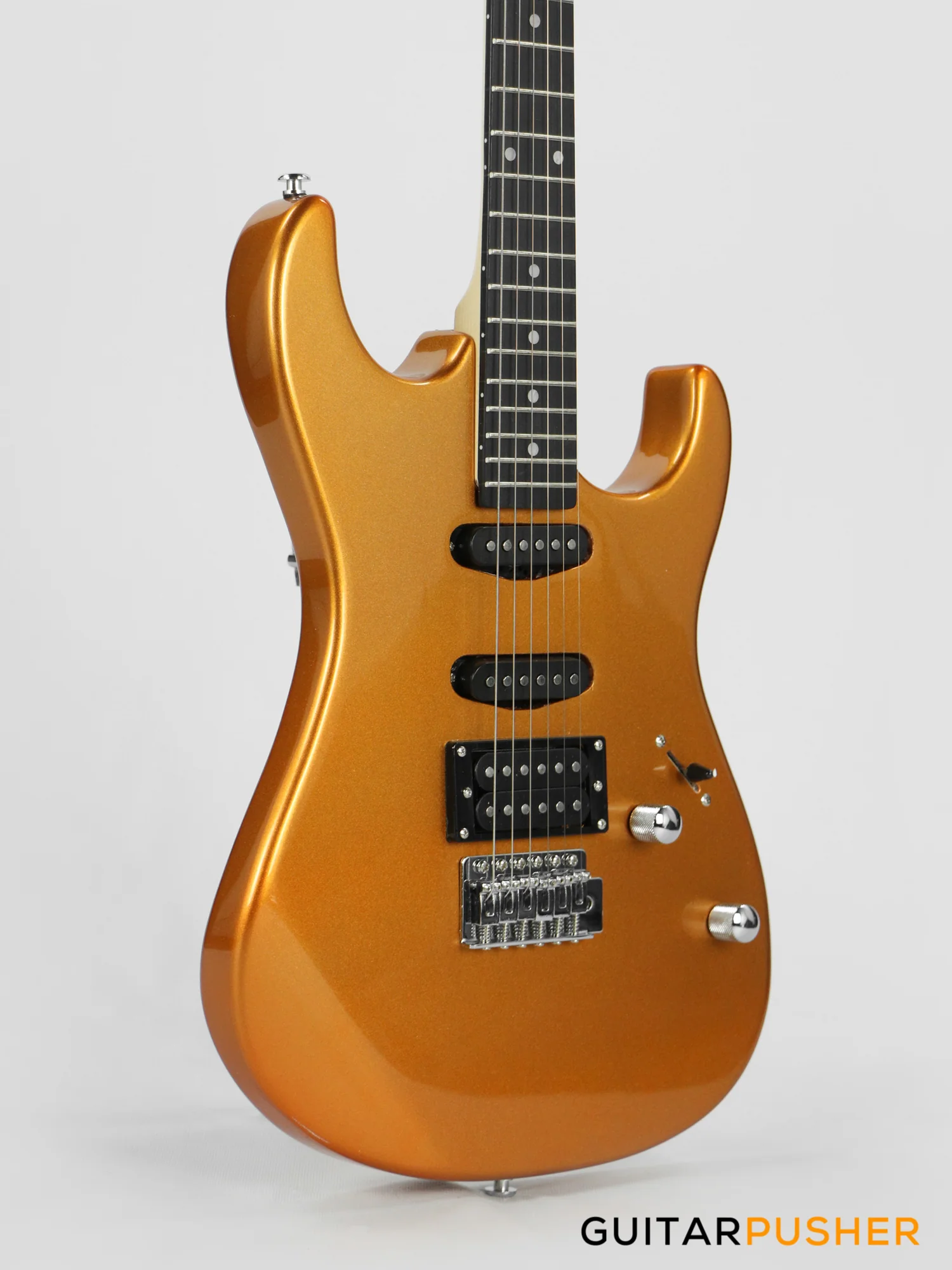Tagima TG-510 HSS Woodstock Series - Metallic Gold Yellow - Image 4