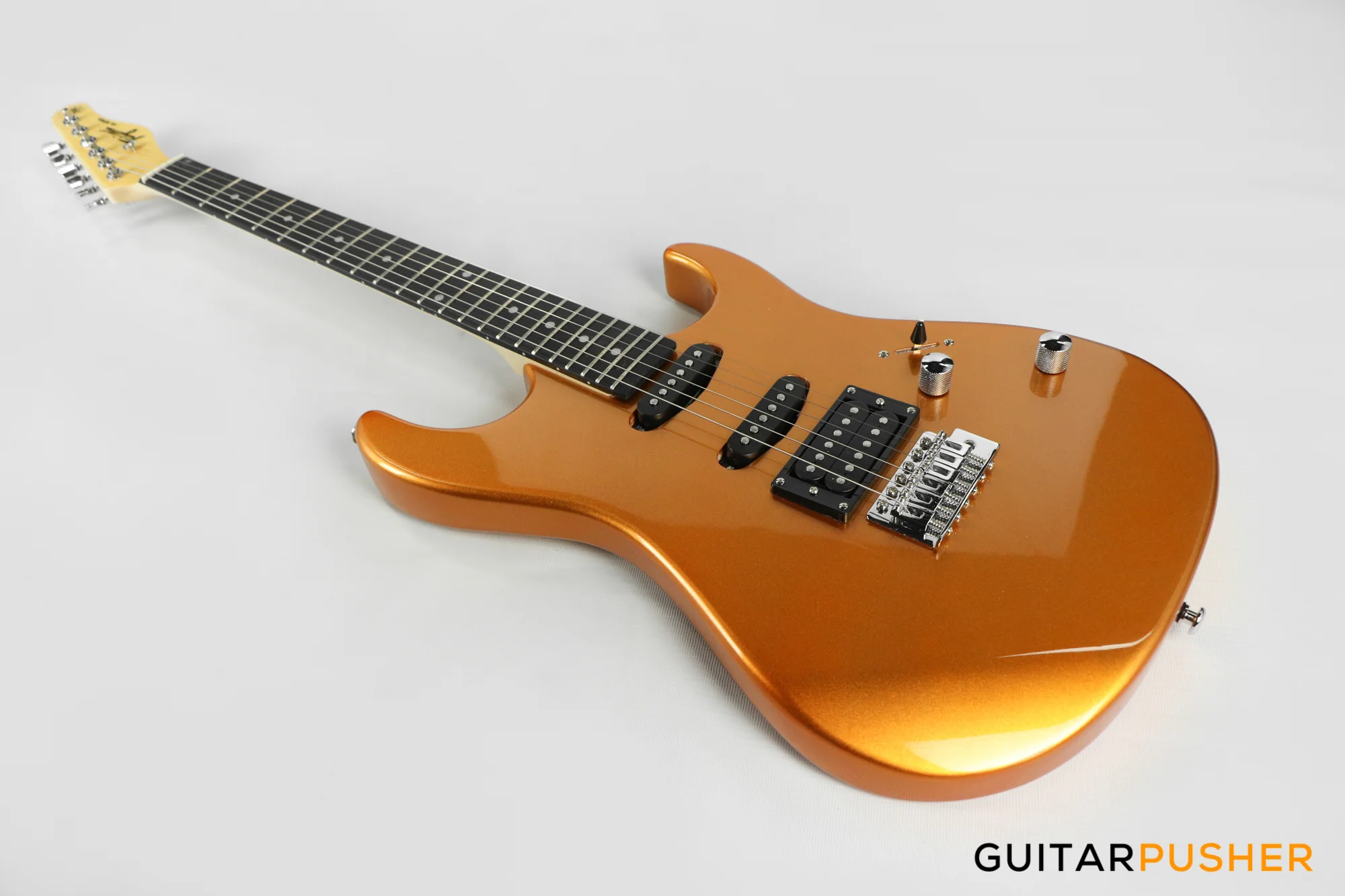Tagima TG-510 HSS Woodstock Series - Metallic Gold Yellow - Image 8