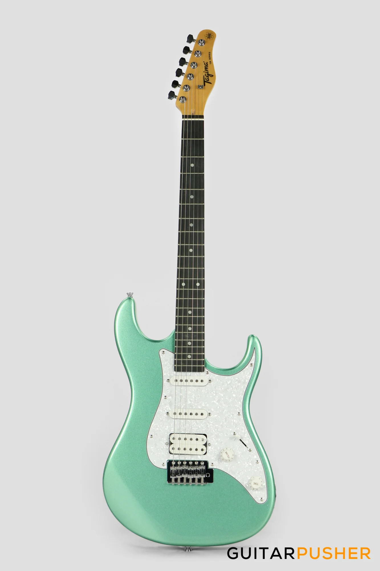 Tagima TG-520 HSS Woodstock Series - Metallic Surf Green - Image 2