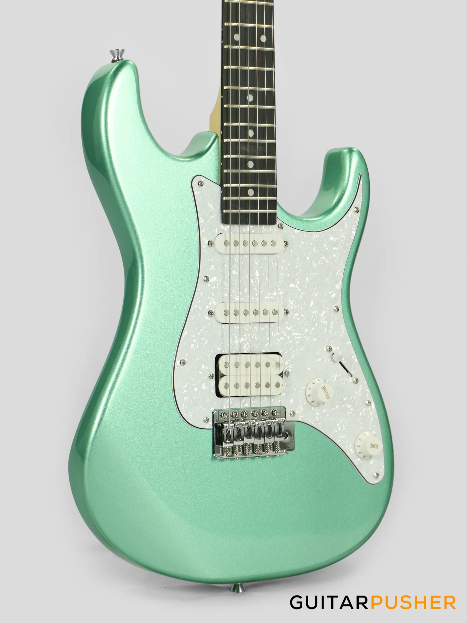 Tagima TG-520 HSS Woodstock Series - Metallic Surf Green - Image 4