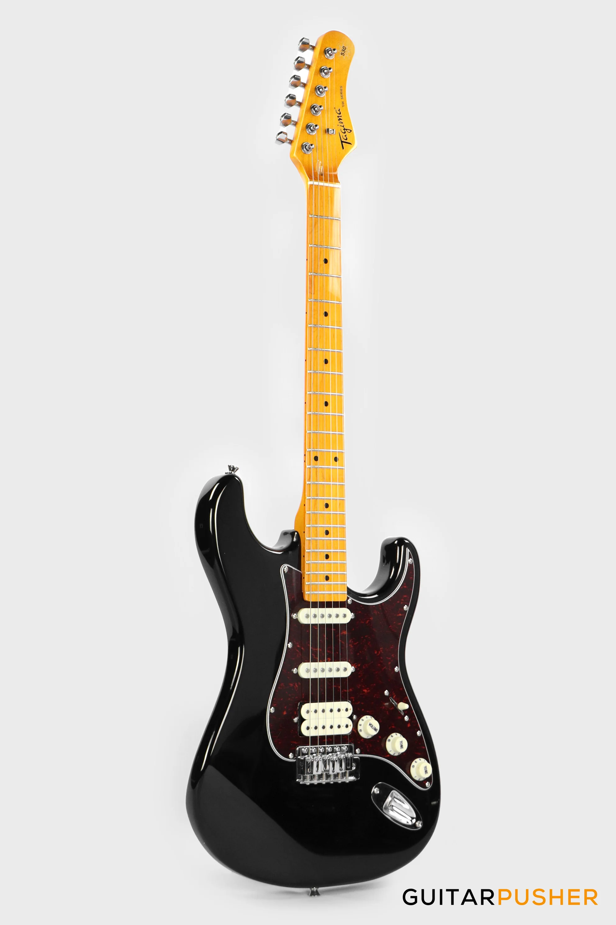 Tagima TG-530 PRO Stratocaster Woodstock Series Black - Image 3