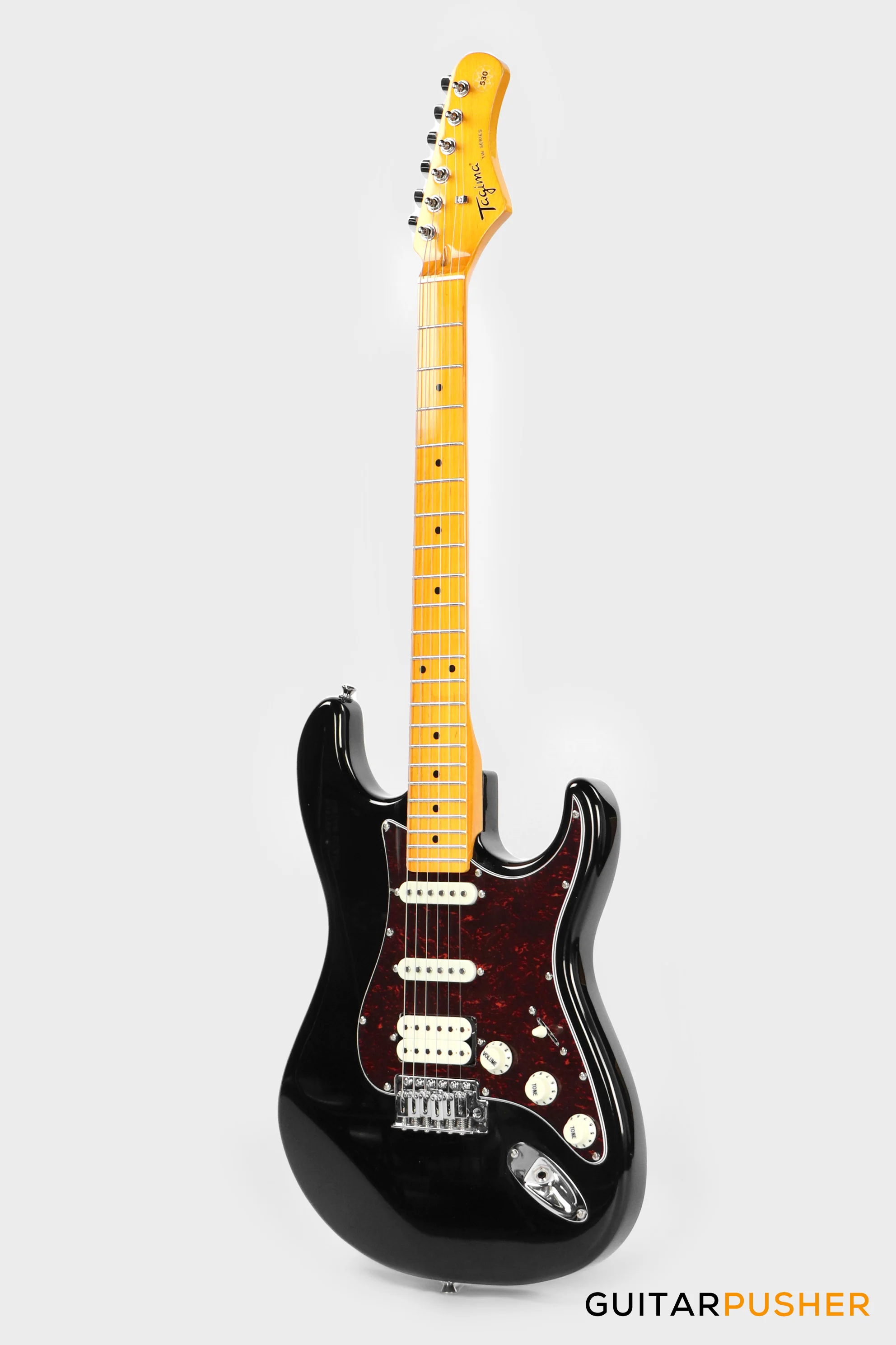 Tagima TG-530 PRO Stratocaster Woodstock Series Black - Image 7