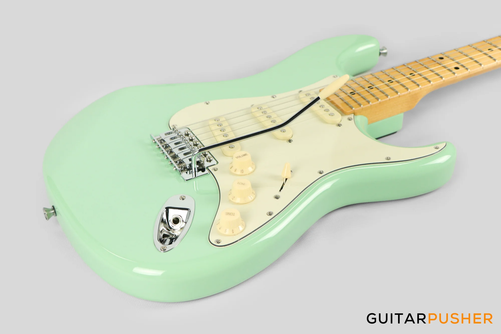 Tagima TG-530 S-Style Woodstock Series - Surf Green (Maple Fingerboard/Alpine White Pickguard) - Image 11