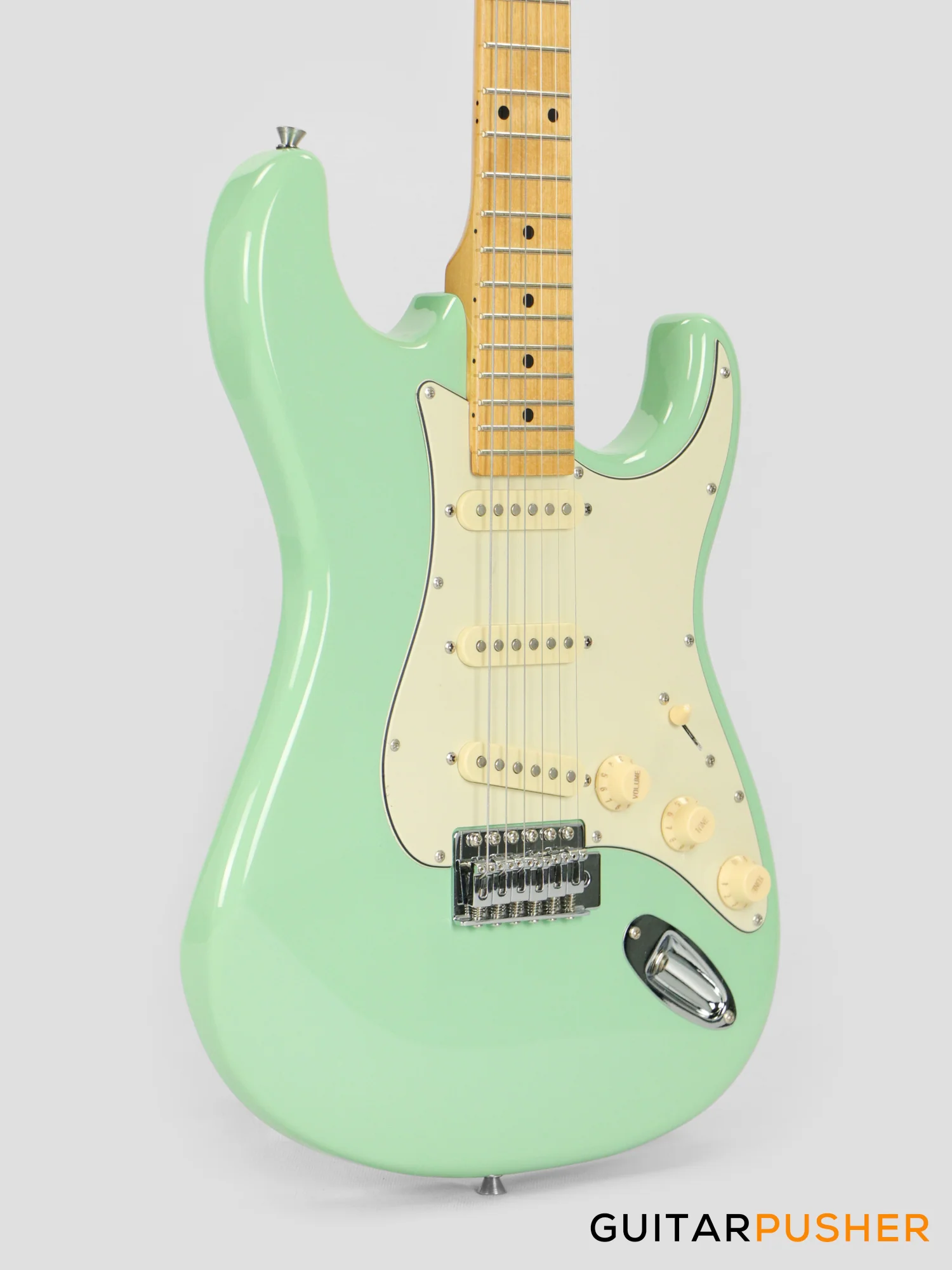 Tagima TG-530 S-Style Woodstock Series - Surf Green (Maple Fingerboard/Alpine White Pickguard) - Image 4
