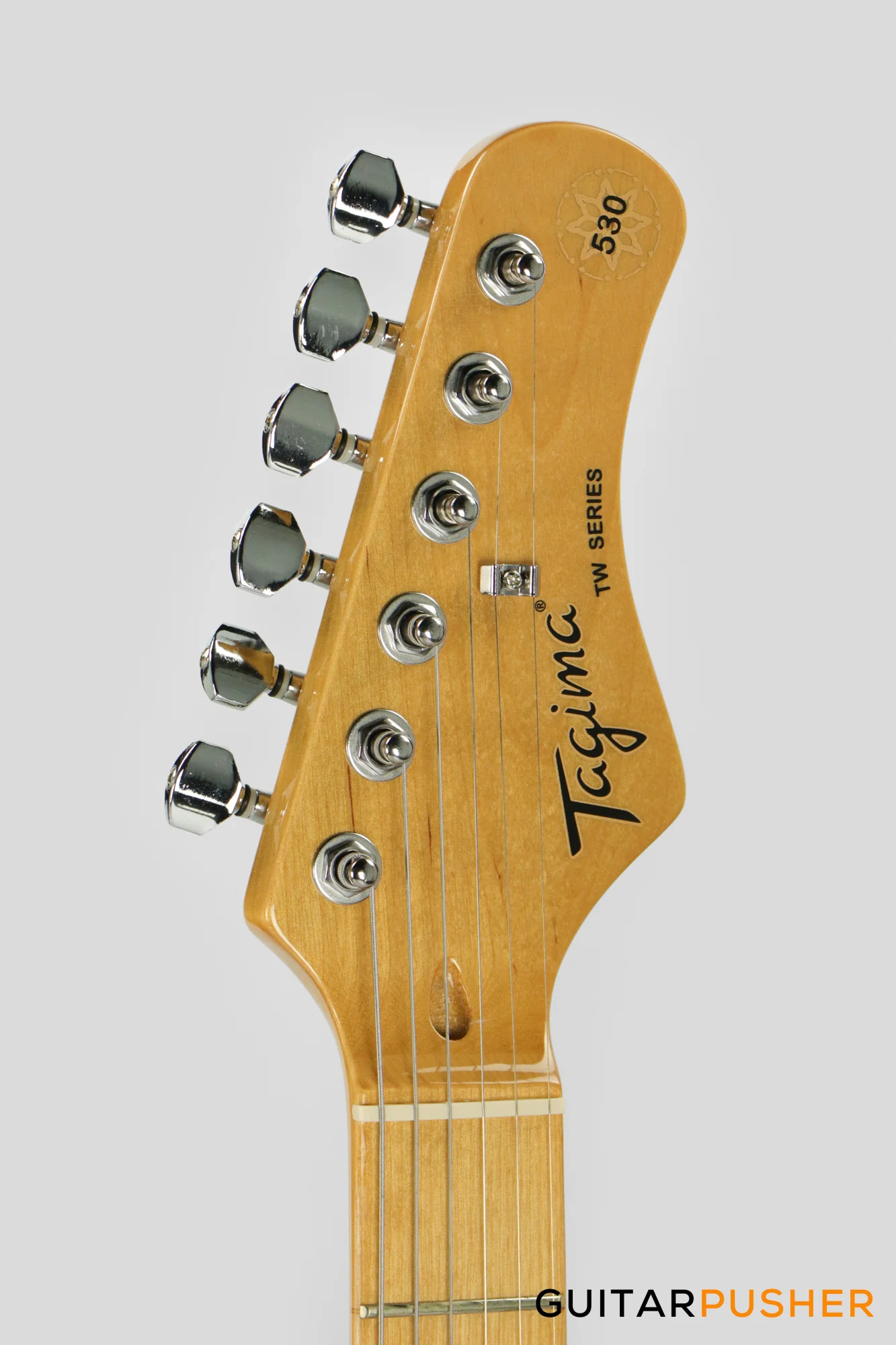Tagima TG-530 S-Style Woodstock Series - Surf Green (Maple Fingerboard/Alpine White Pickguard) - Image 5