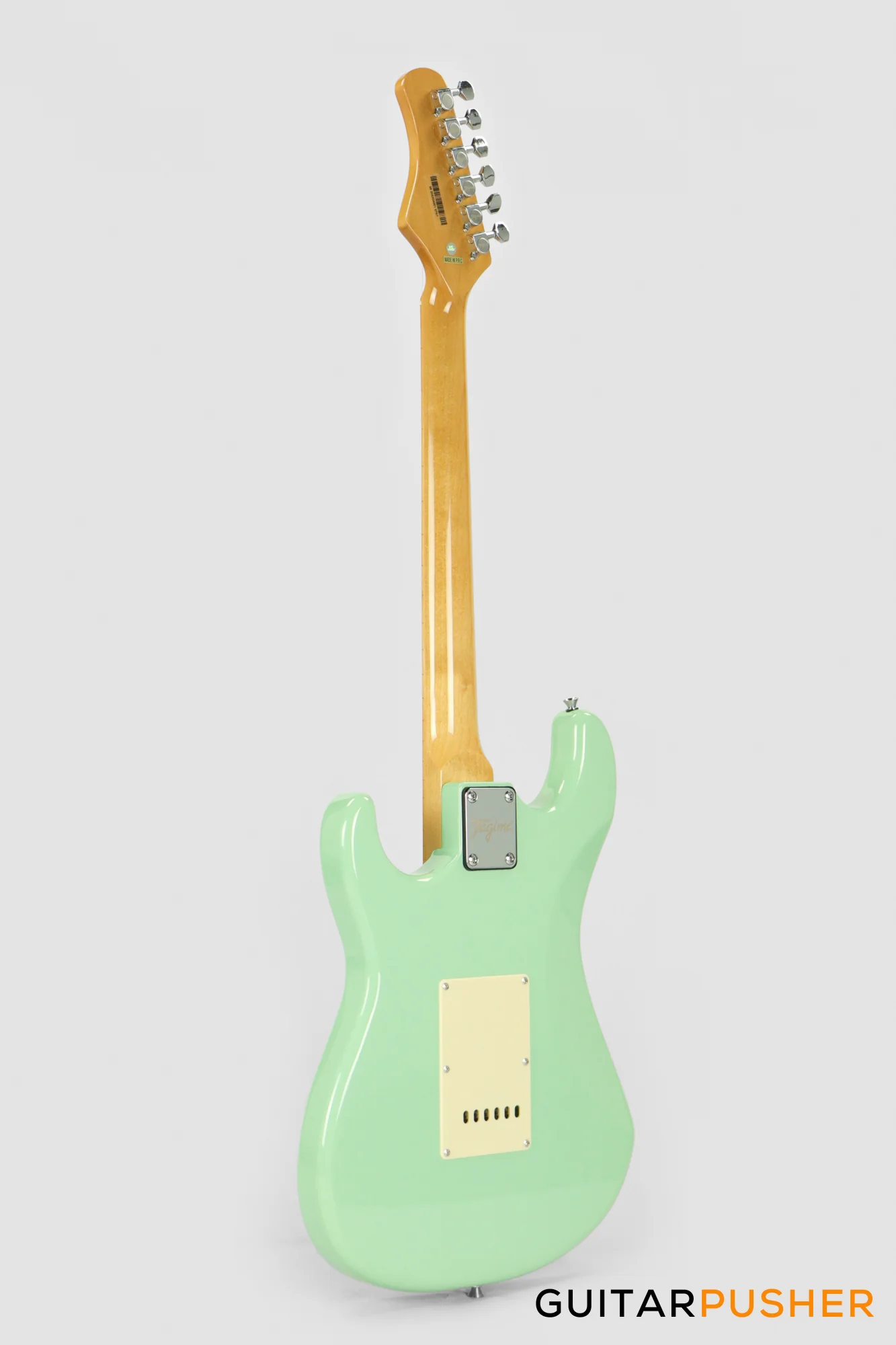 Tagima TG-530 S-Style Woodstock Series - Surf Green (Maple Fingerboard/Alpine White Pickguard) - Image 6