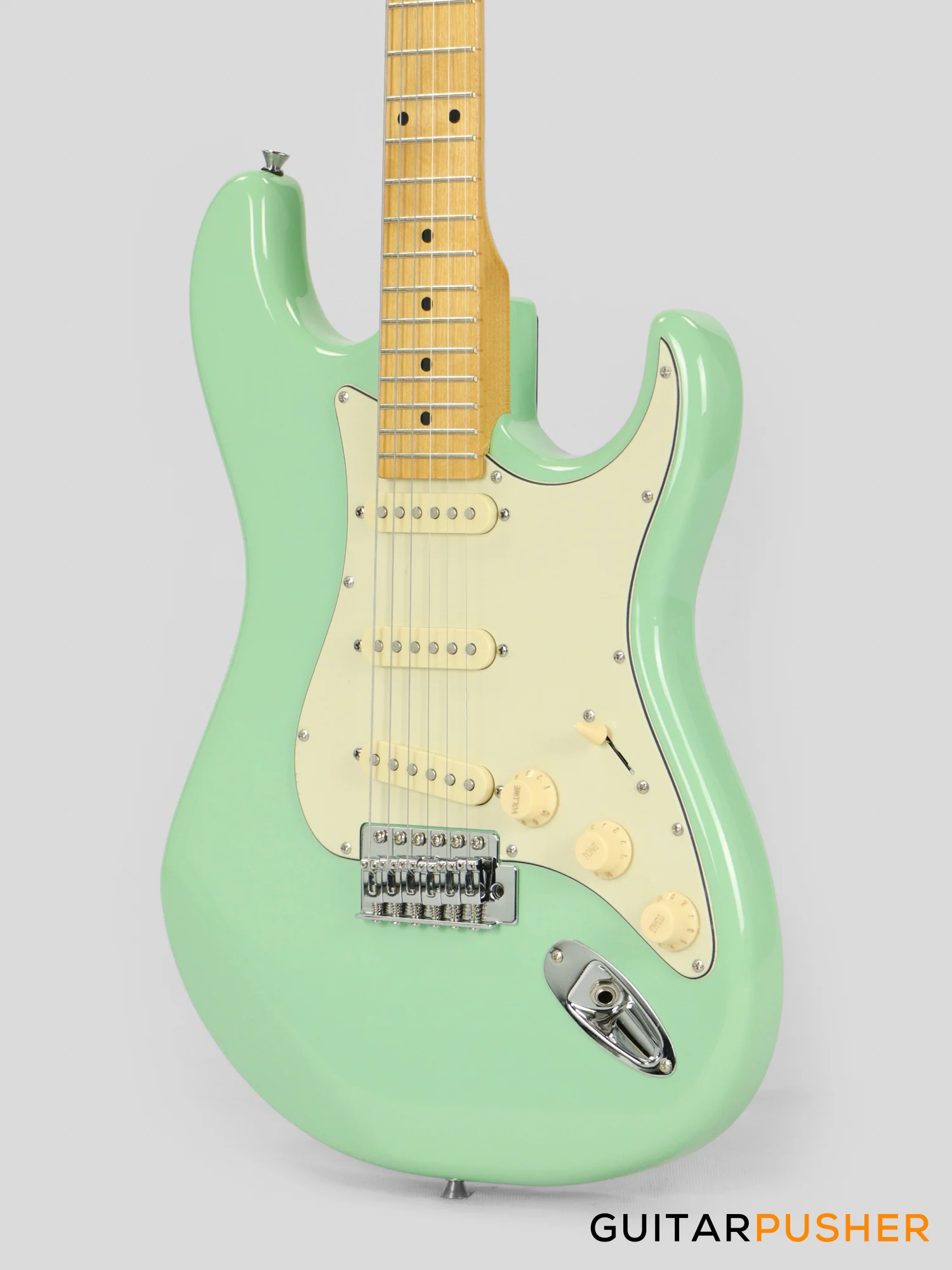 Tagima TG-530 S-Style Woodstock Series - Surf Green (Maple Fingerboard/Alpine White Pickguard) - Image 8