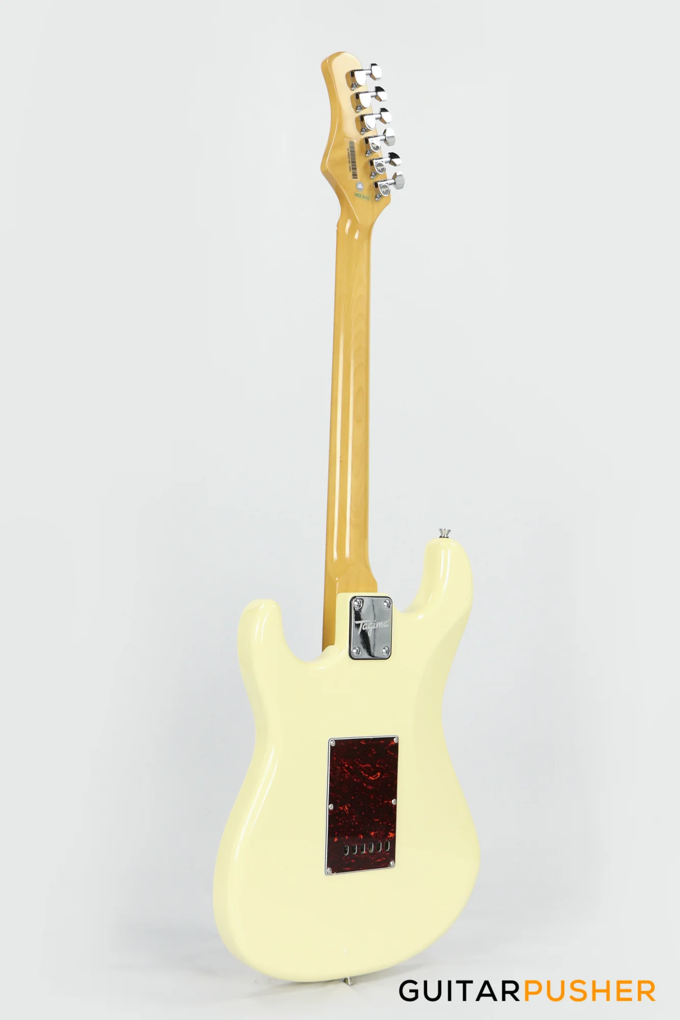 Tagima TG-530 S-Style Woodstock Series - Vintage White (Maple Fingerboard/Tortoise Shell Pickguard) - Image 6