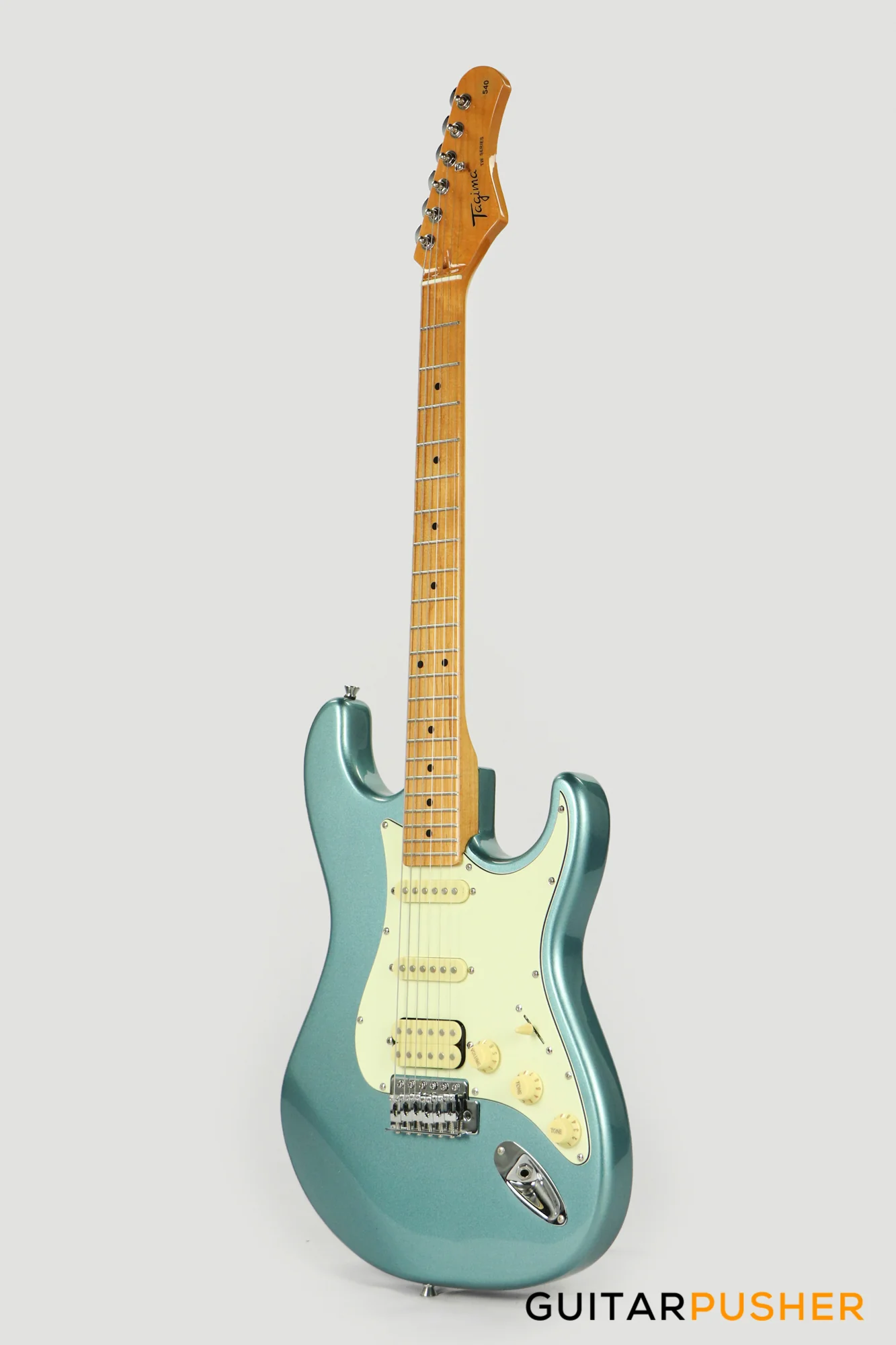 Tagima TG-540 HSS S-Style Woodstock Series - Lake Placid Blue - Image 4