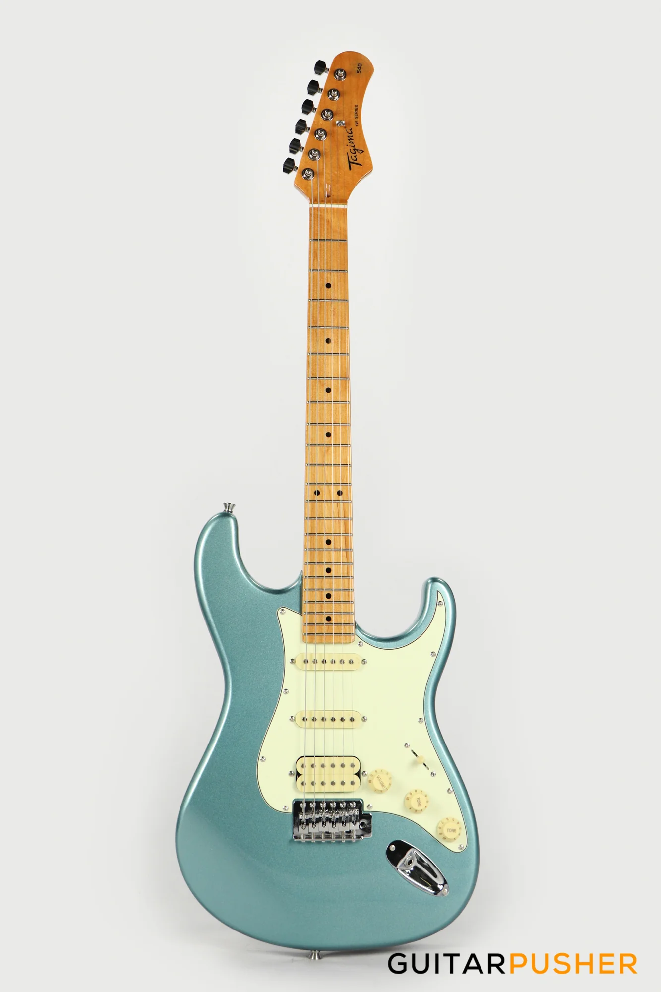Tagima TG-540 HSS S-Style Woodstock Series - Lake Placid Blue - Image 9