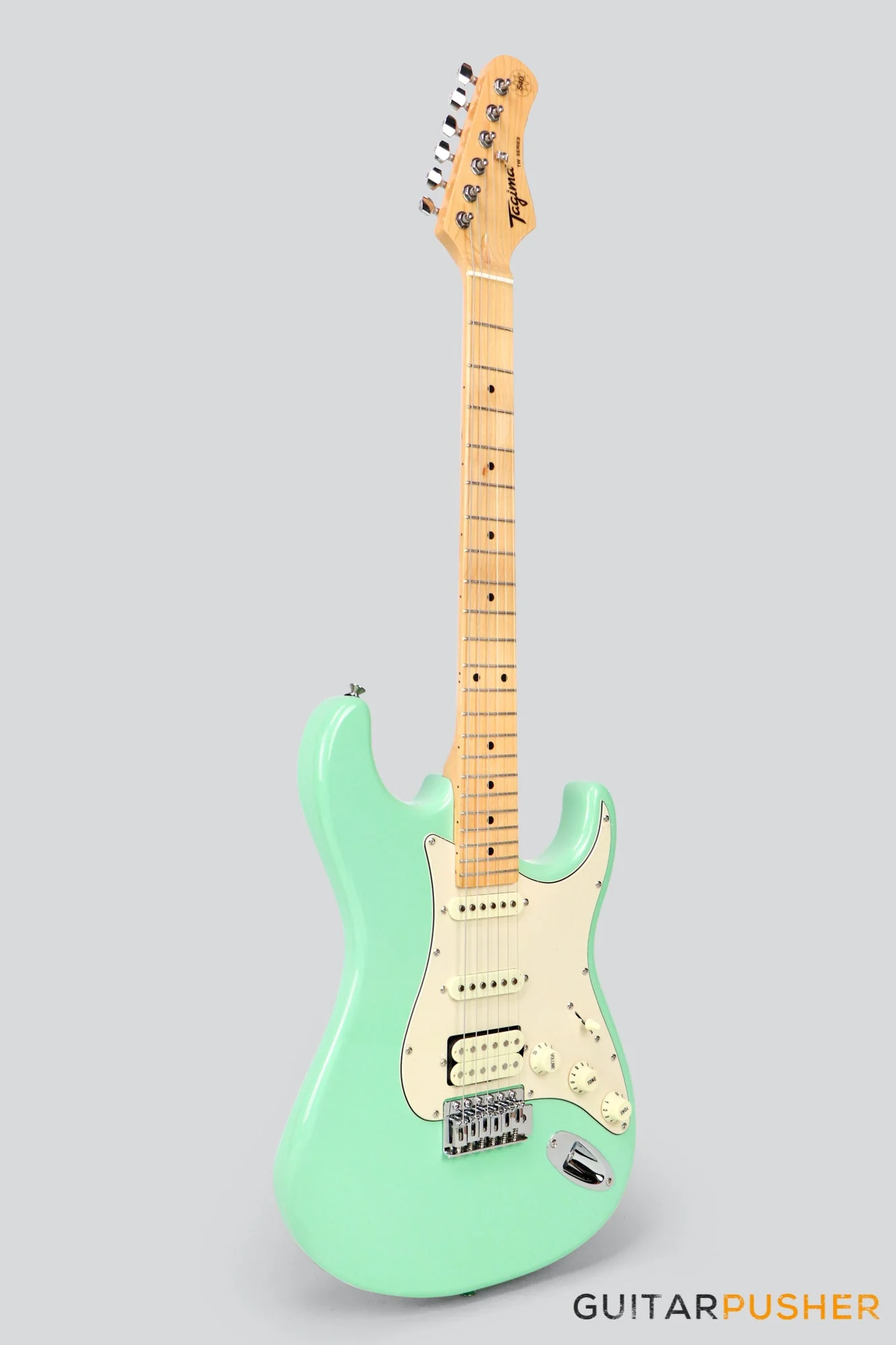Tagima TG-540 HSS S-Style Woodstock Series - Surf Green - Image 3