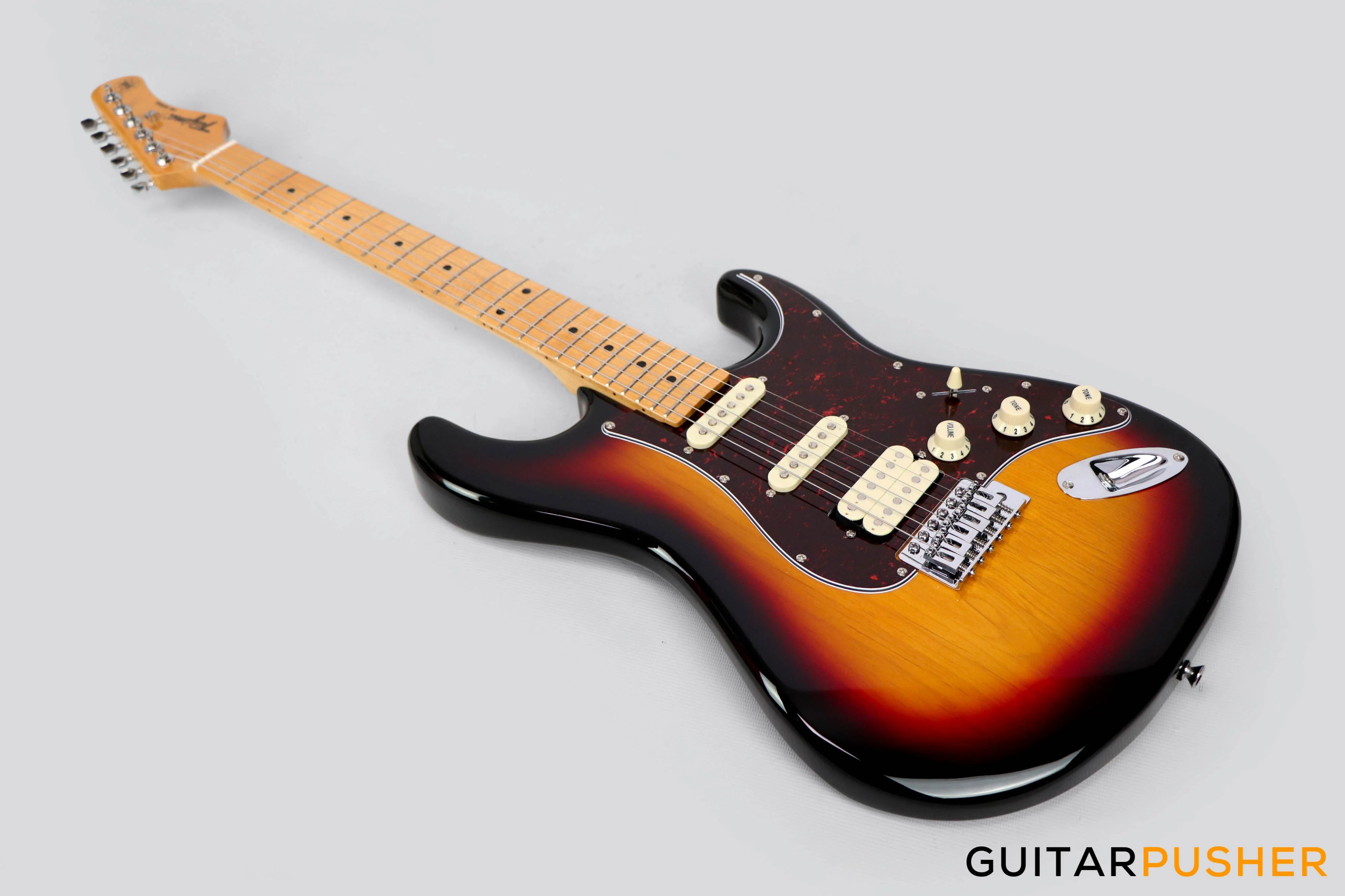 Tagima TG-540 HSS S-Style Woodstock Series - Vintage Sunburst - Image 4