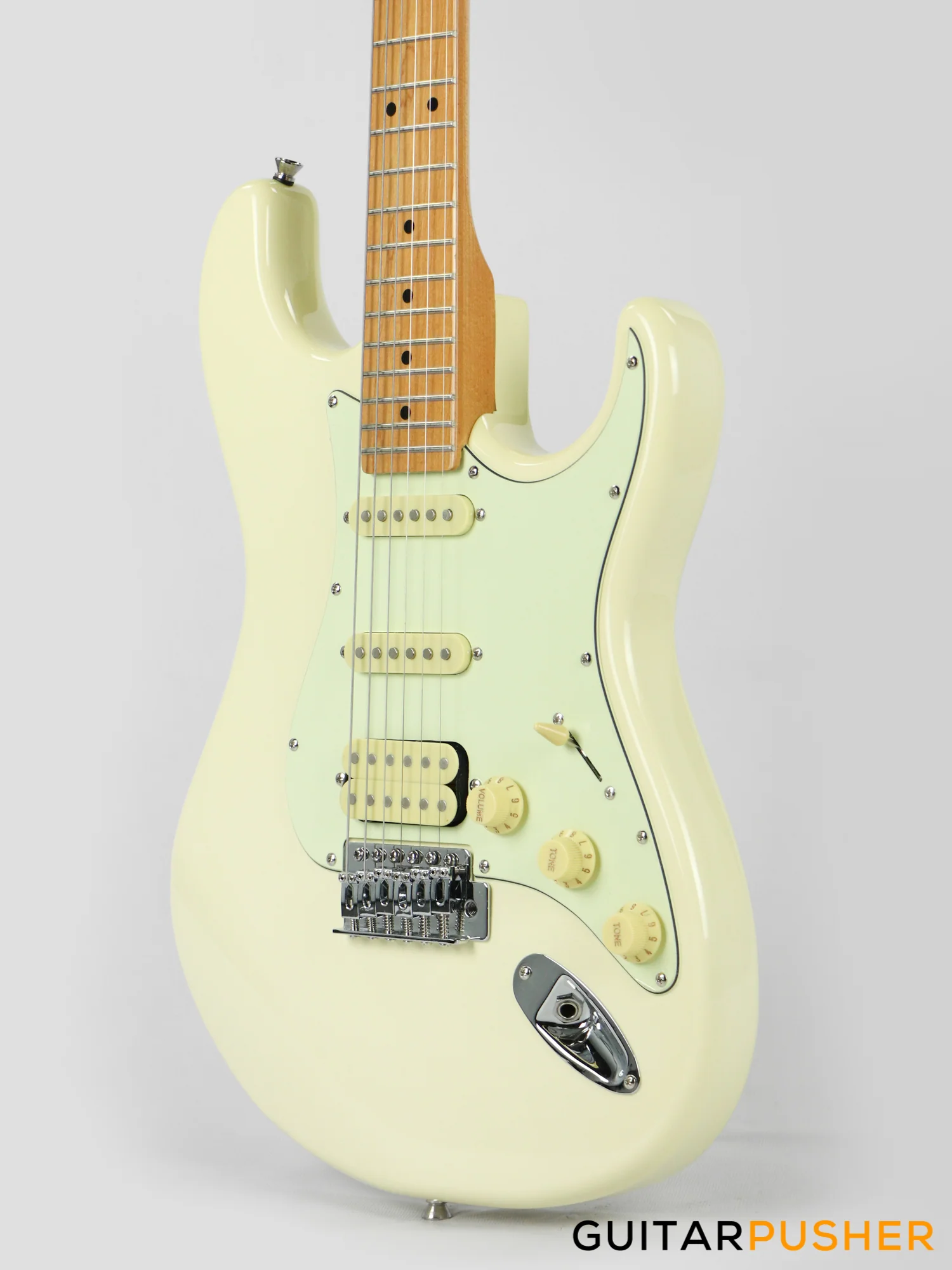 Tagima TG-540 HSS Stratocaster Woodstock Series - Vintage White - Image 8