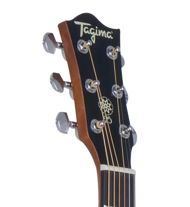 Tagima TW-25 Dreadnought Acoustic Guitar - Black - Image 3