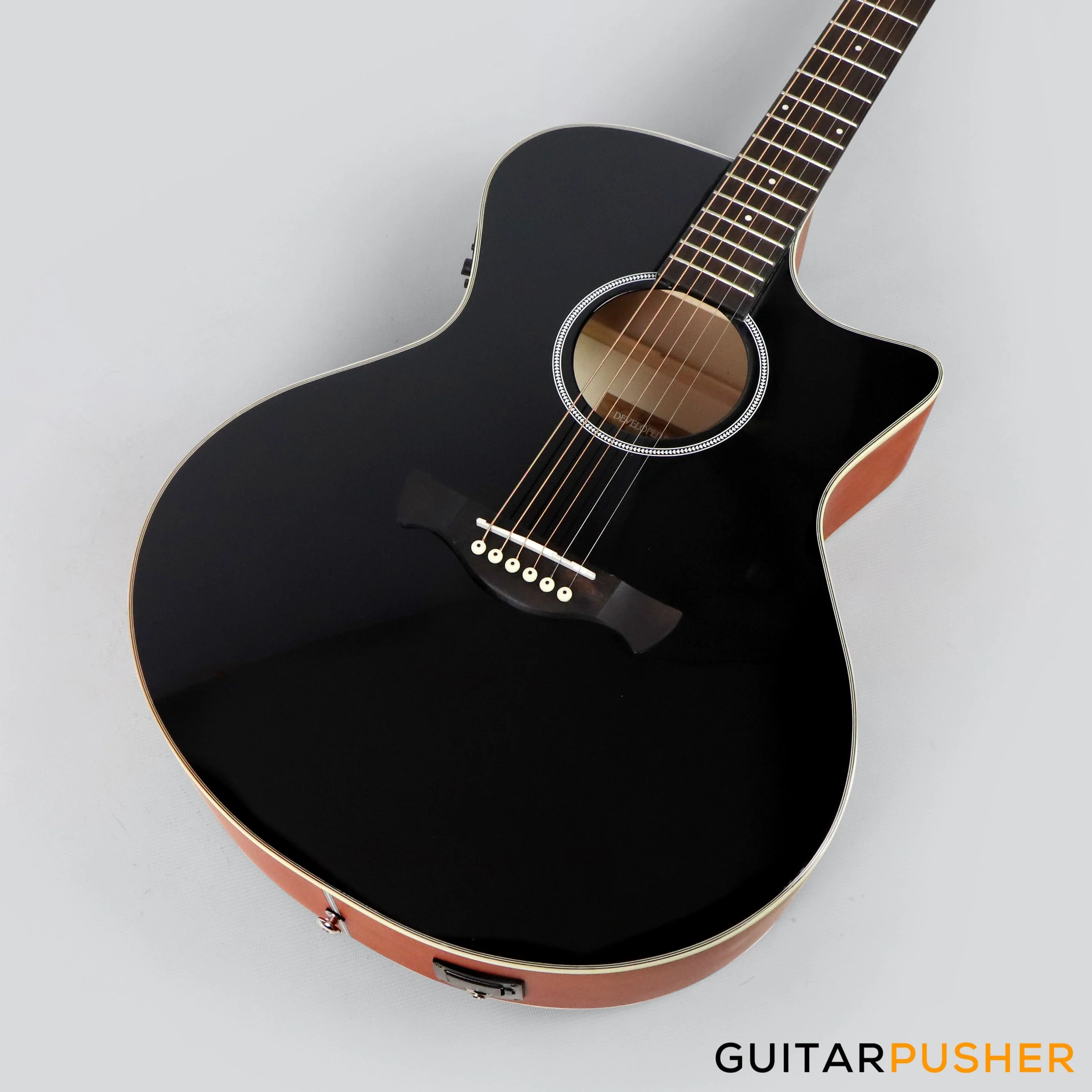 Tagima TW-29 EQ Medium Jumbo Acoustic-Electric Guitar - Black - Image 5