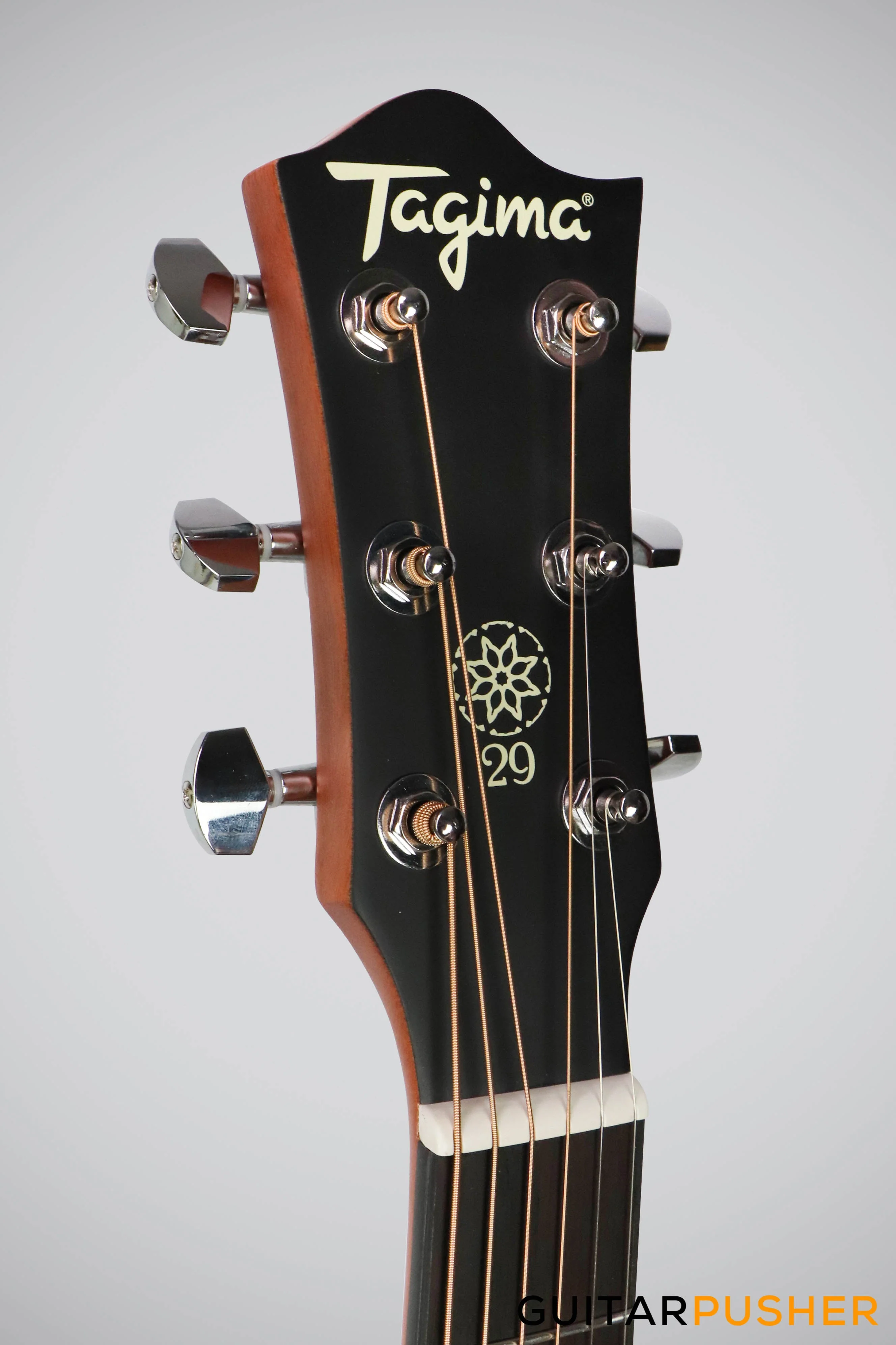 Tagima TW-29 EQ Medium Jumbo Acoustic-Electric Guitar - Black - Image 6