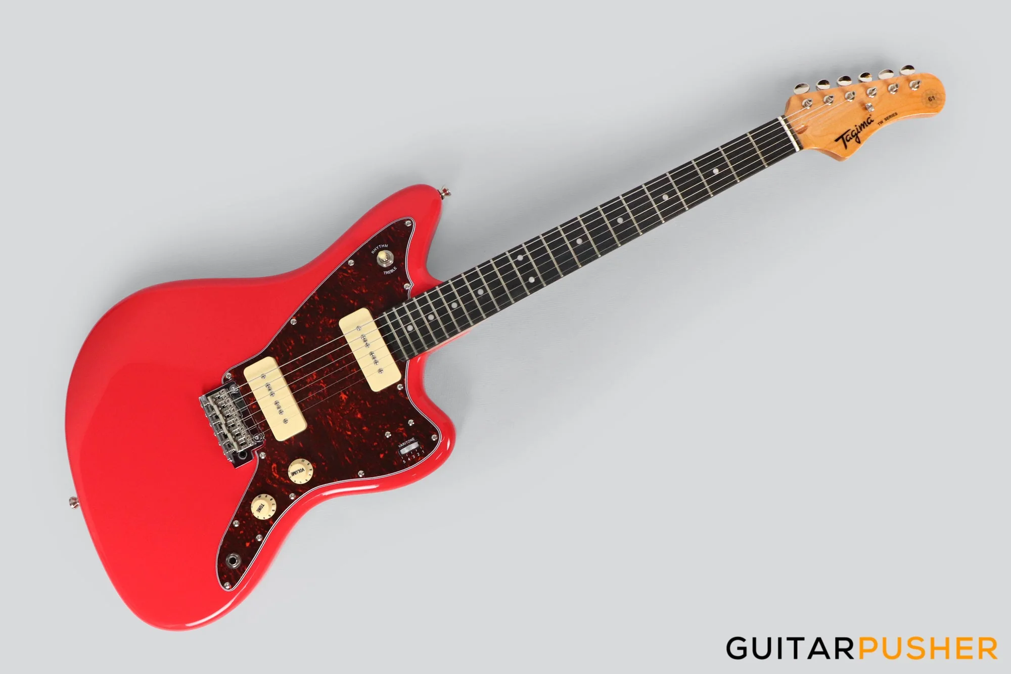 Tagima TW-61 JM-Style Electric Guitar - Fiesta Red - Image 5